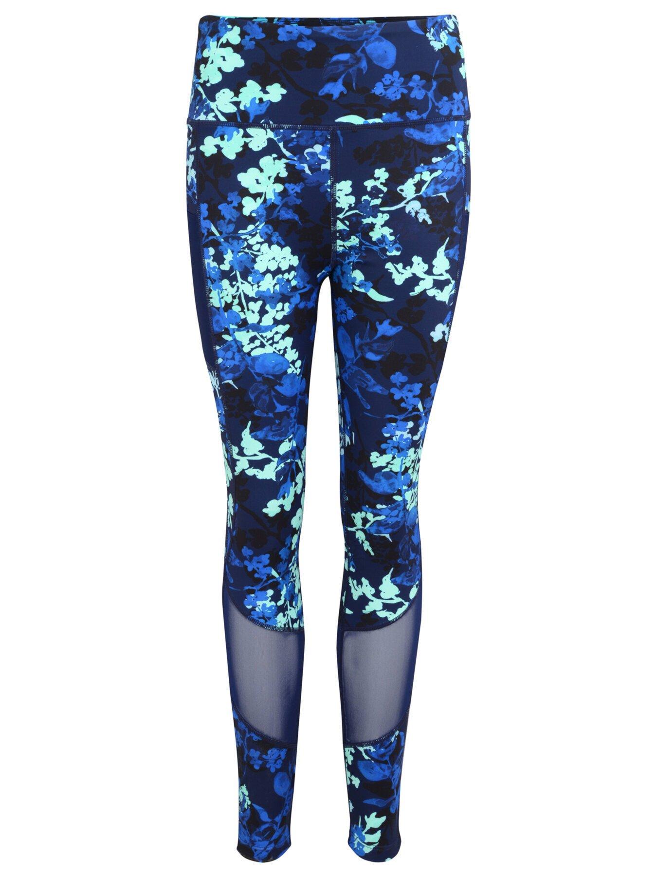 Image 3 of 4 of Pour Moi Energy Printed Mesh Panel Legging - Dark Floral