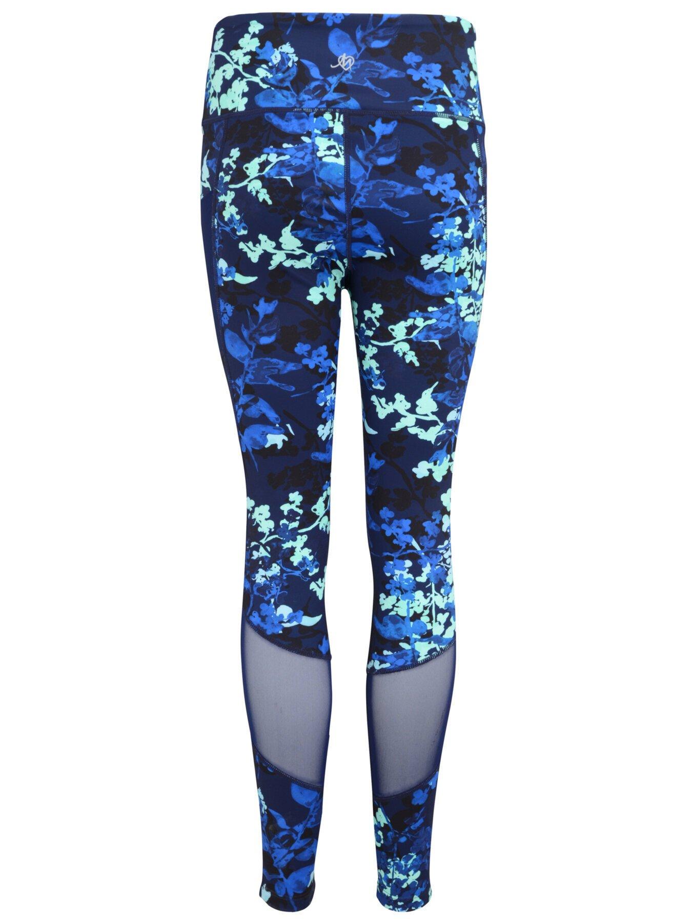 Image 4 of 4 of Pour Moi Energy Printed Mesh Panel Legging - Dark Floral