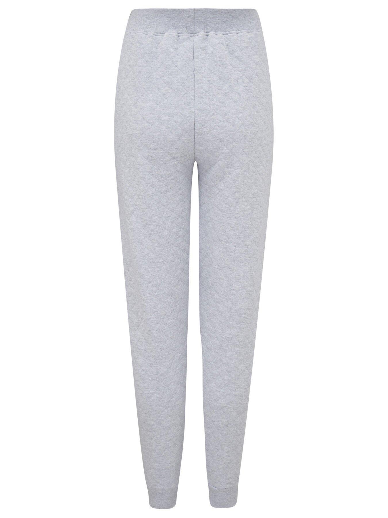 Image 5 of 5 of Pour Moi Quilted Lounge Sweatshirt &amp; Jogger Co-Ord Set - Grey