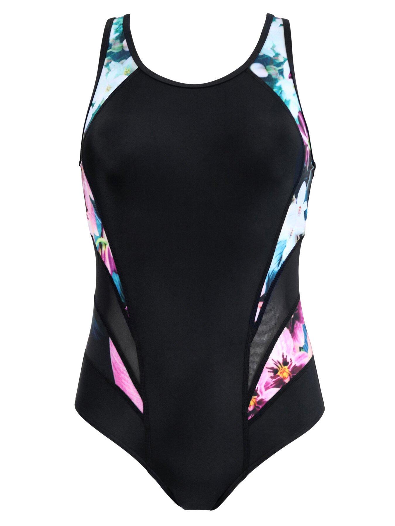 Energy Chlorine Resistant Swimsuit - Floral/Black