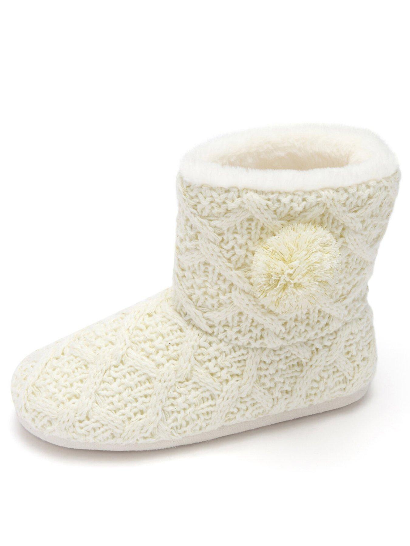 pour-moi-cable-knit-bootie-slipper-cream