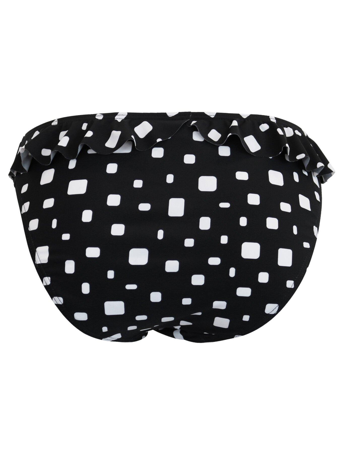  image of pour-moi-cascade-frill-brief-blackwhite