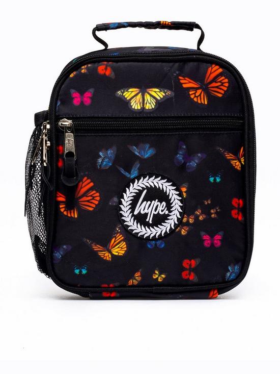 front image of hype-winter-butterfly-lunch-bag