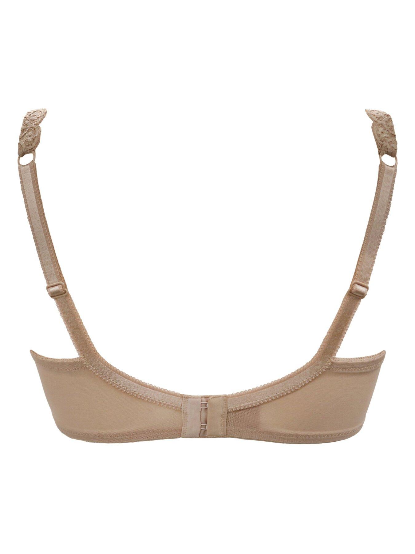  image of pour-moi-rebel-padded-plunge-bra-beige