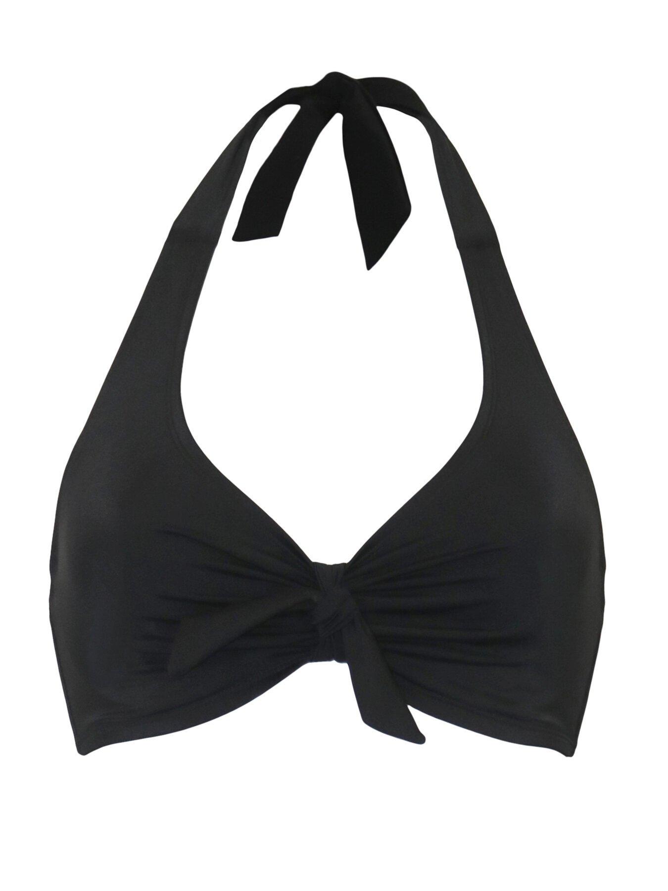  image of pour-moi-madrid-underwired-halter-triangle-top-black