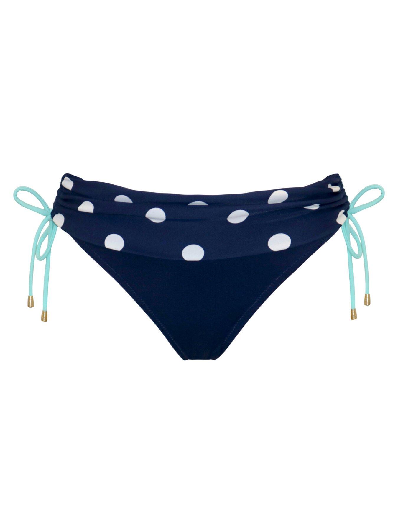  image of pour-moi-beach-house-fold-over-brief-navywhite