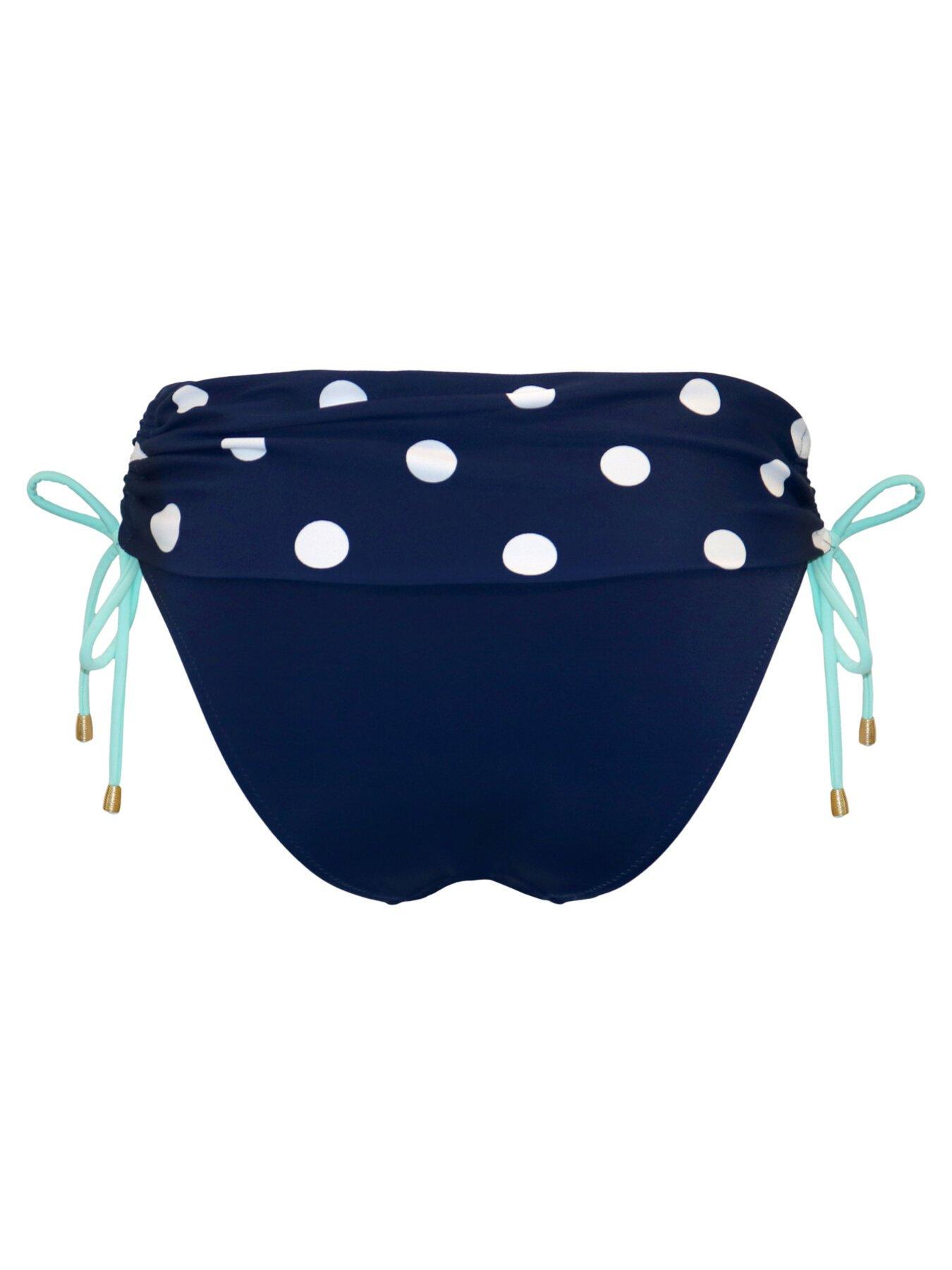  image of pour-moi-beach-house-fold-over-brief-navywhite
