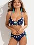  image of pour-moi-beach-house-underwired-non-padded-top-navywhite