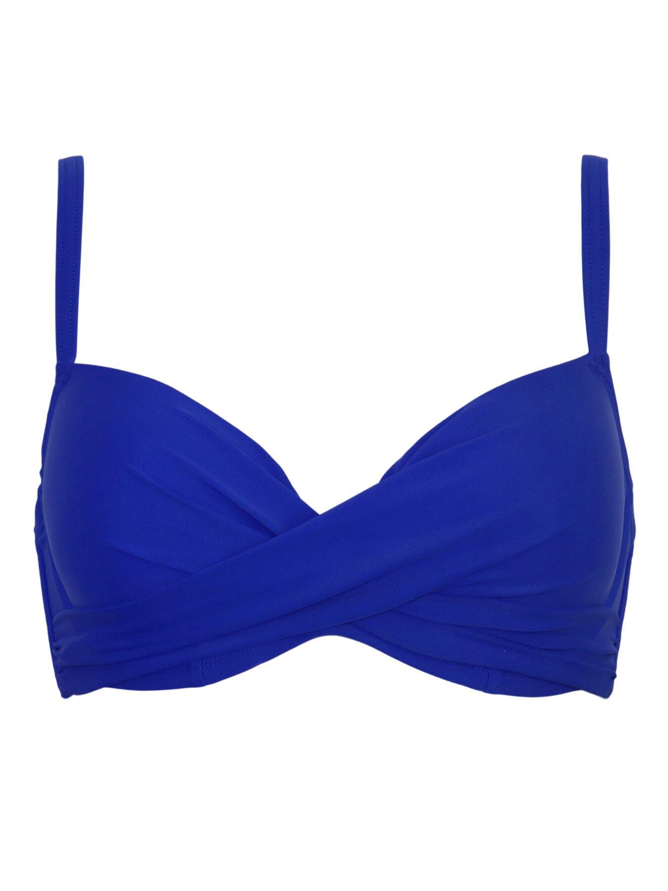  image of pour-moi-free-spirit-lightly-padded-uw-twist-front-top-blue