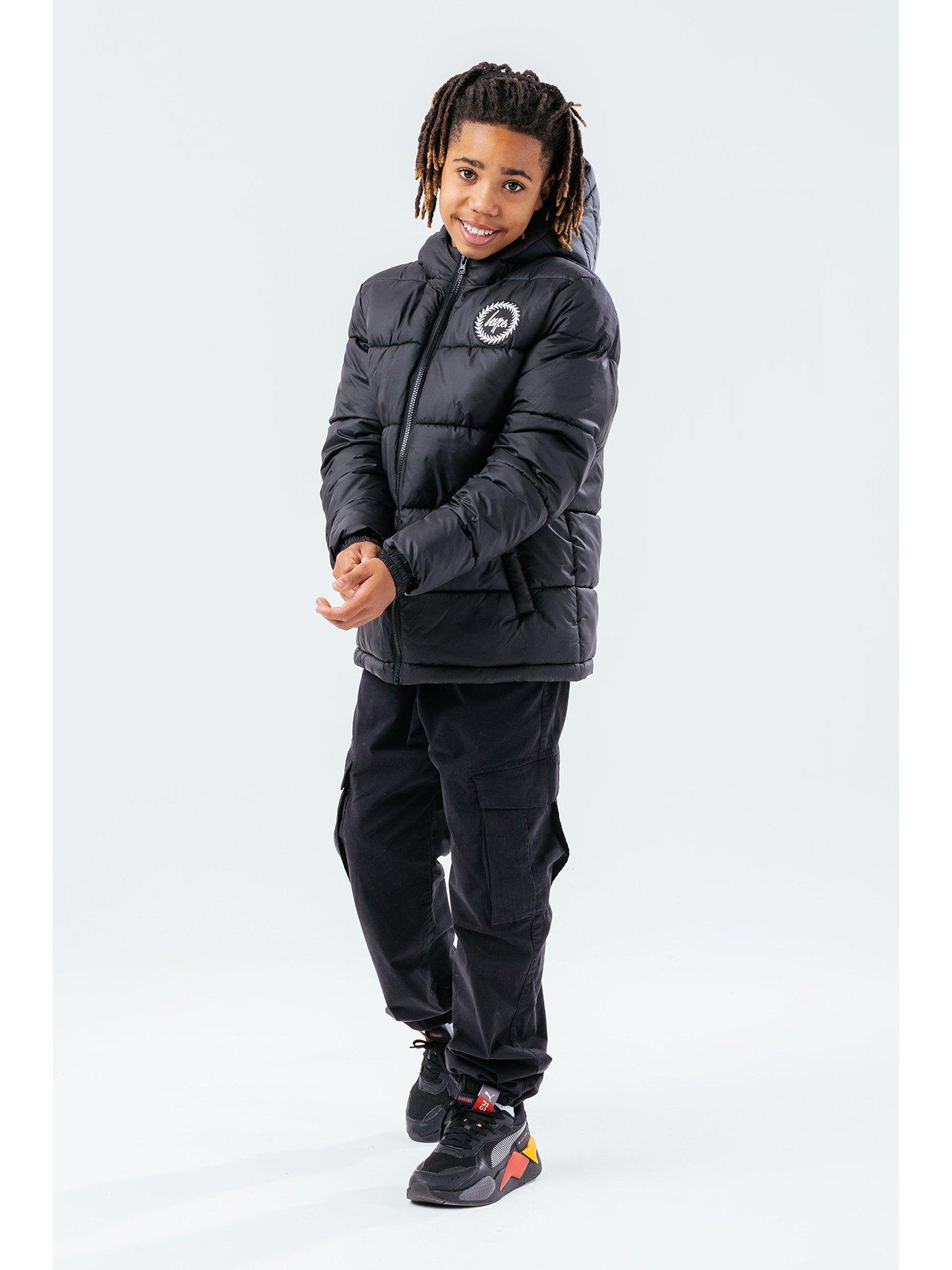 Hype Boys Puffer Jacket Black