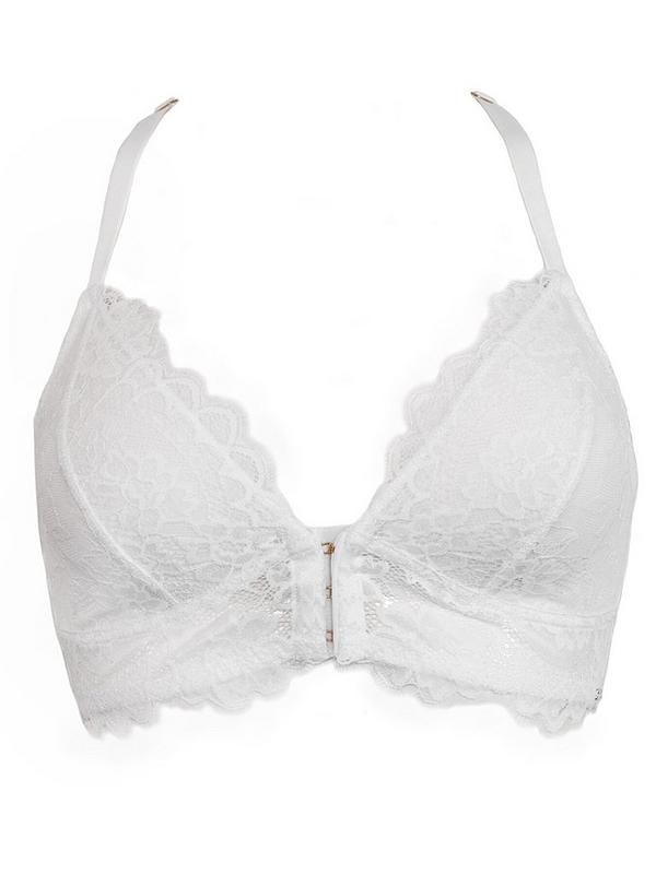 Pour Moi India Eyelash Lace Front Fastening Non-Wired Bralette