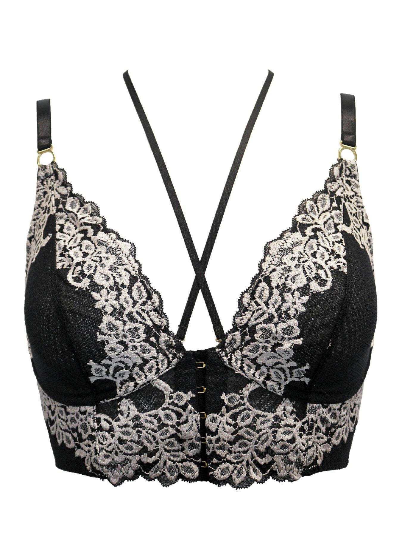 India Removable Padded Soft Triangle Bra - Black