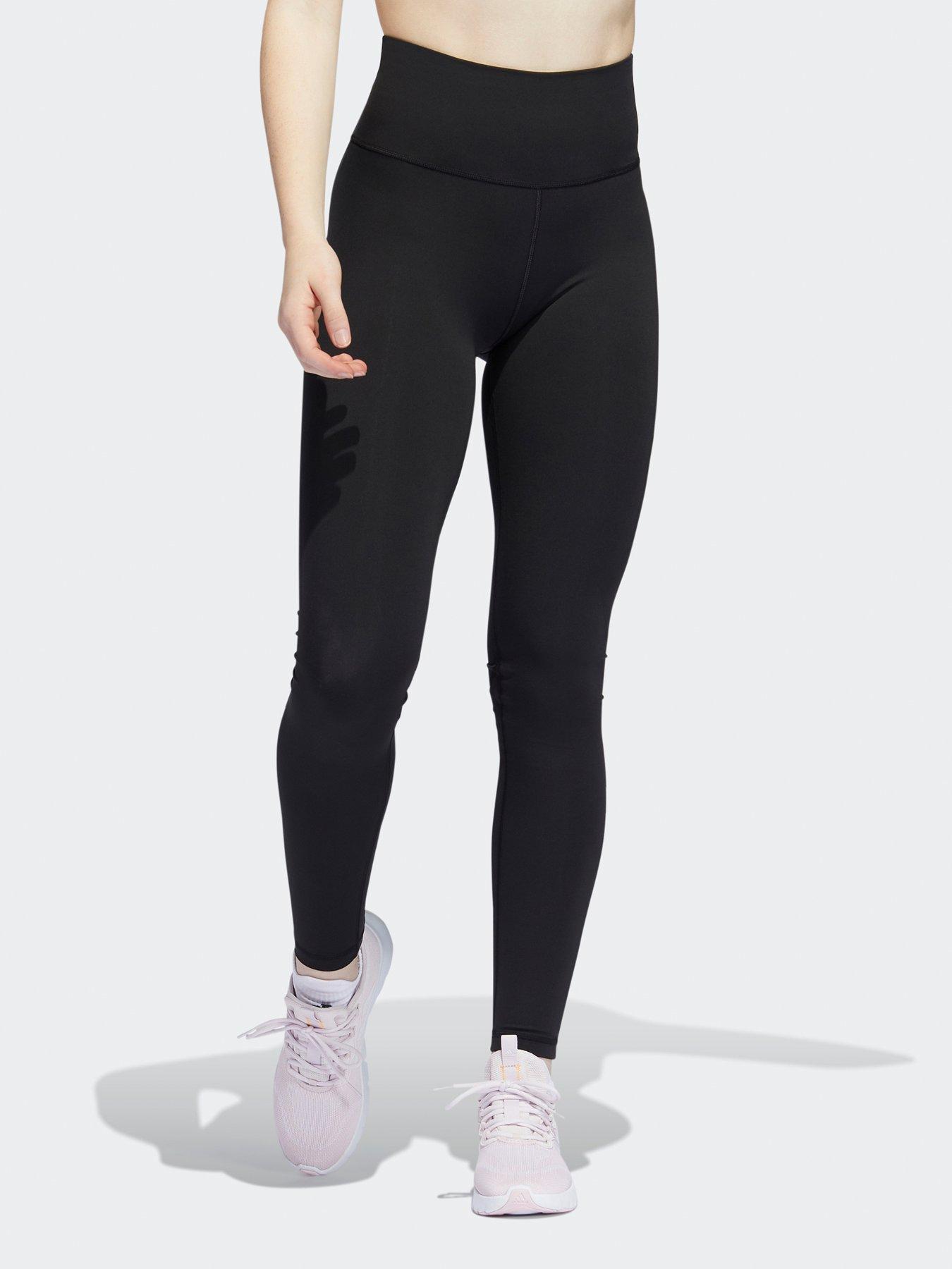 TLC Sport Performance Extra Strong Compression Cropped Leggings With Tummy  Control And Side Pockets - Black