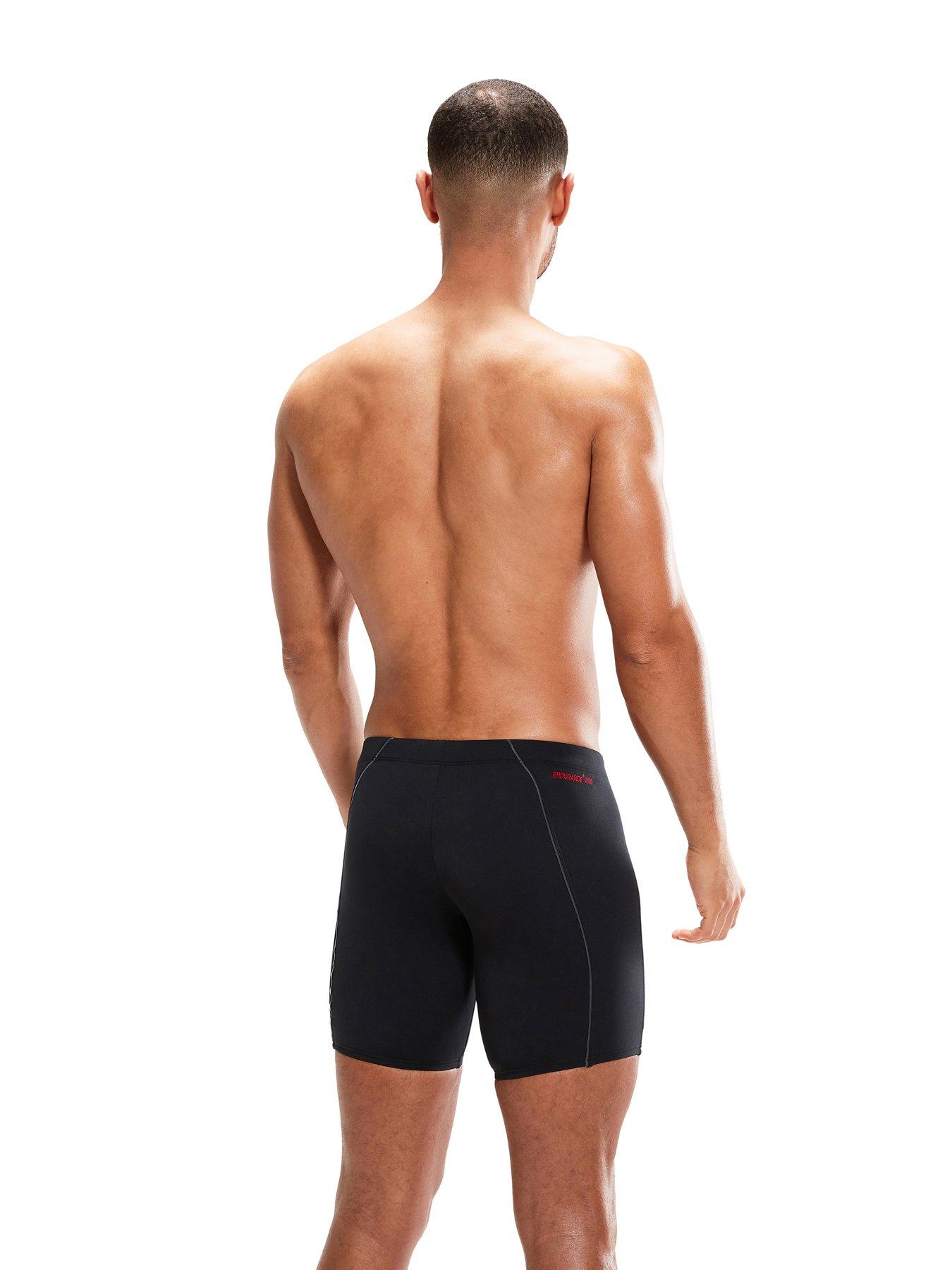 Speedo Mens ECO END+ PRO Mid Jammer Black/Red