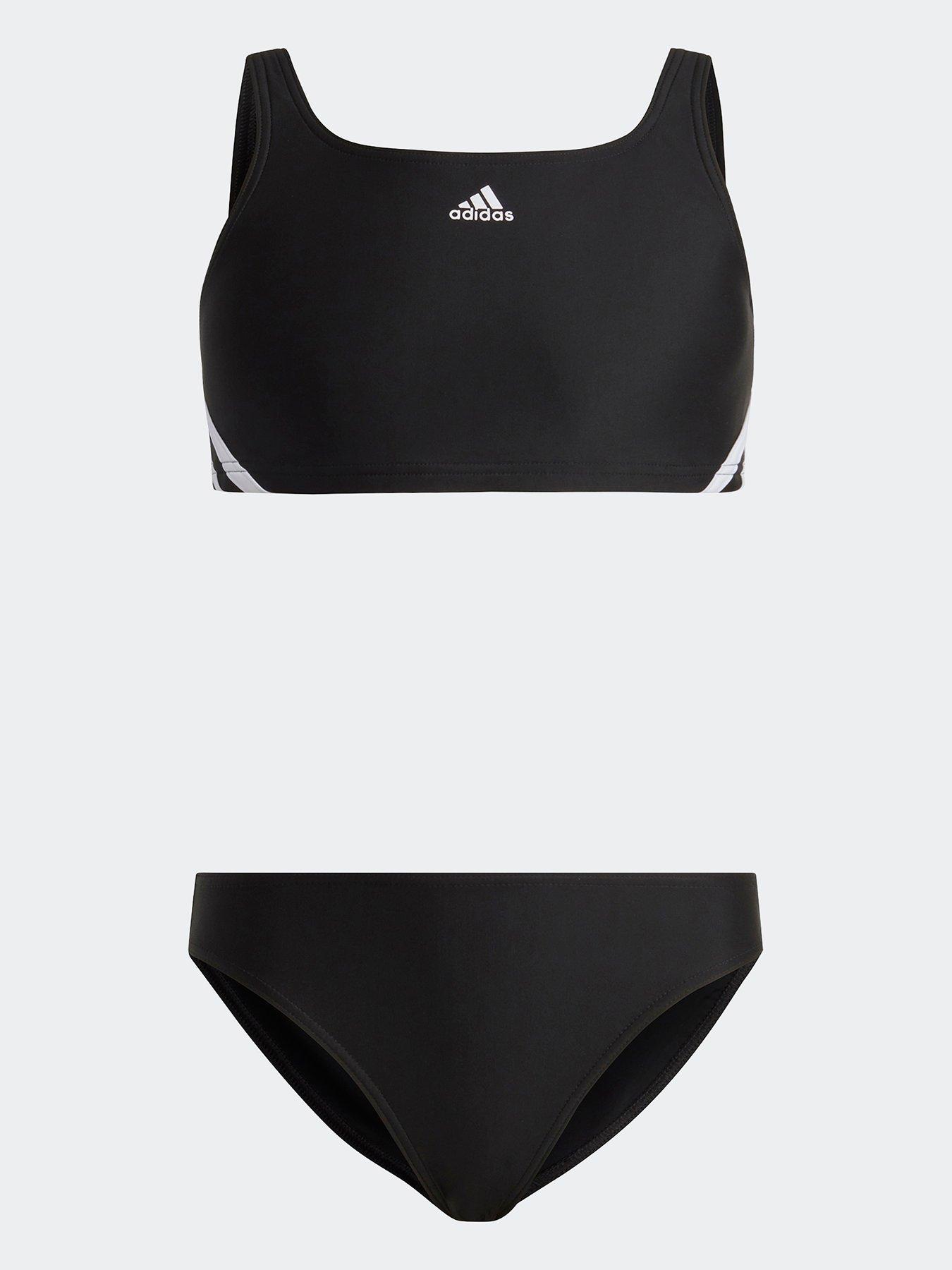 undefined 3-Stripes Bikini - Black/White