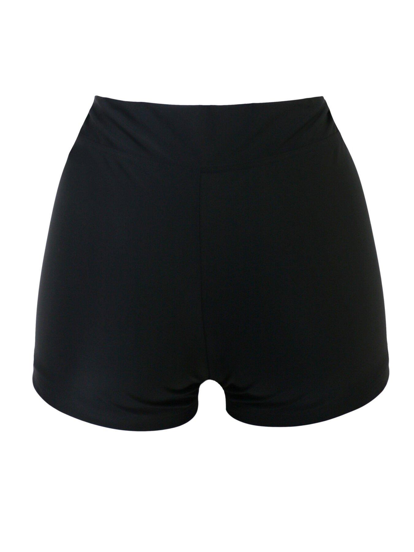  image of pour-moi-space-high-waist-short-brief-black