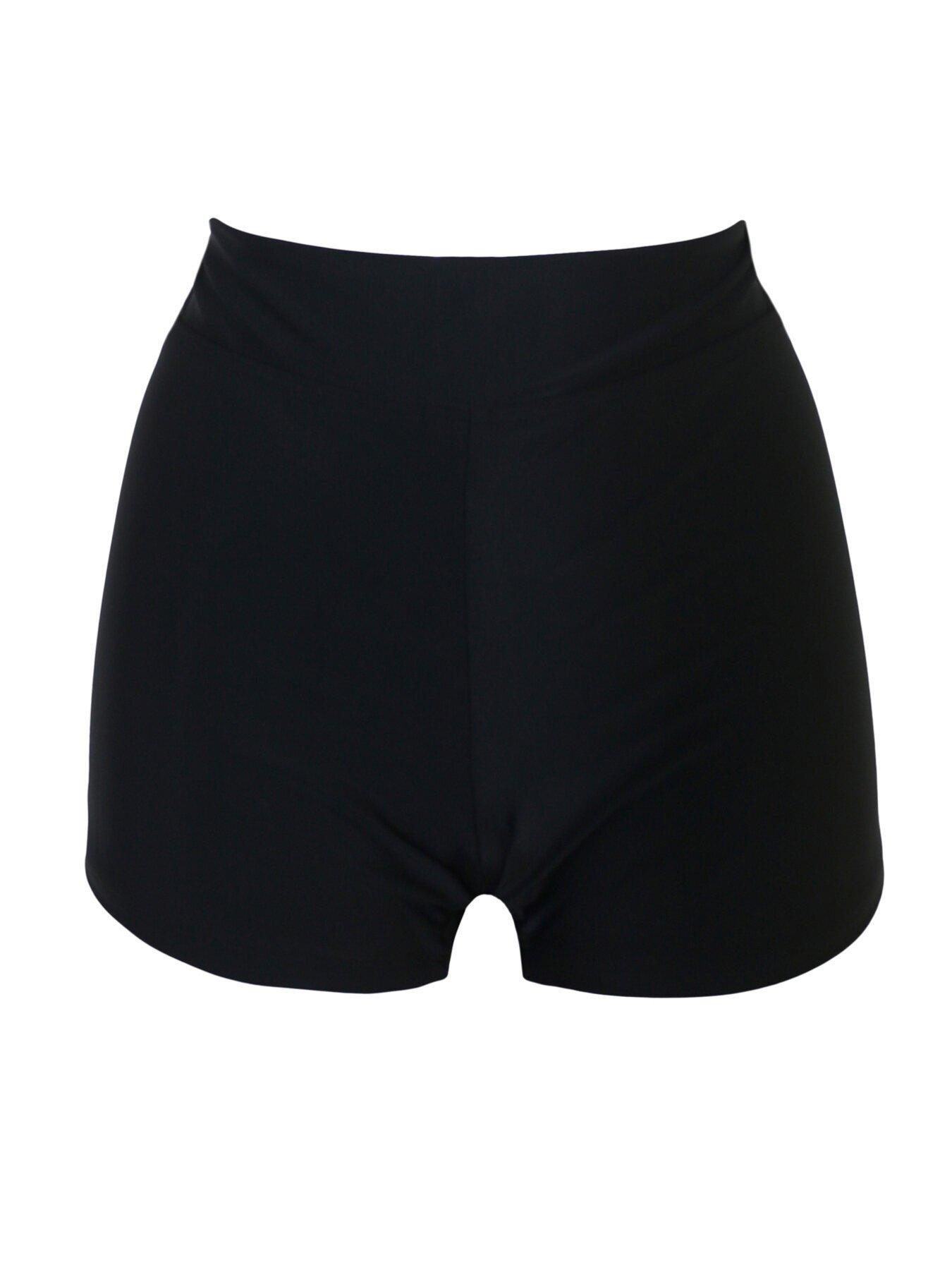  image of pour-moi-space-high-waist-short-brief-black