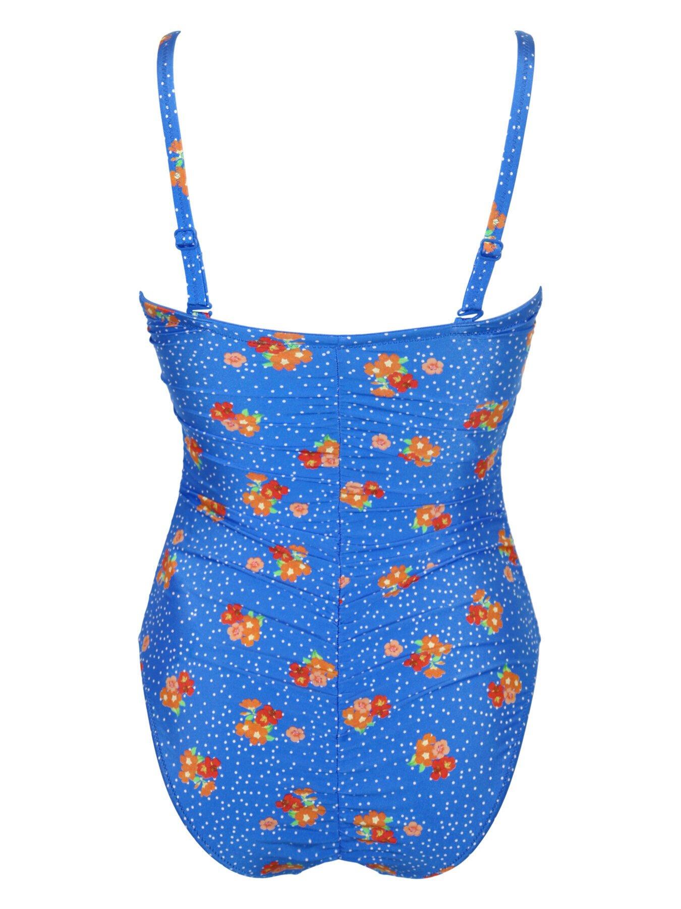 Image 4 of 4 of Pour Moi Santa Cruz Strapless Control Swimsuit - Floral