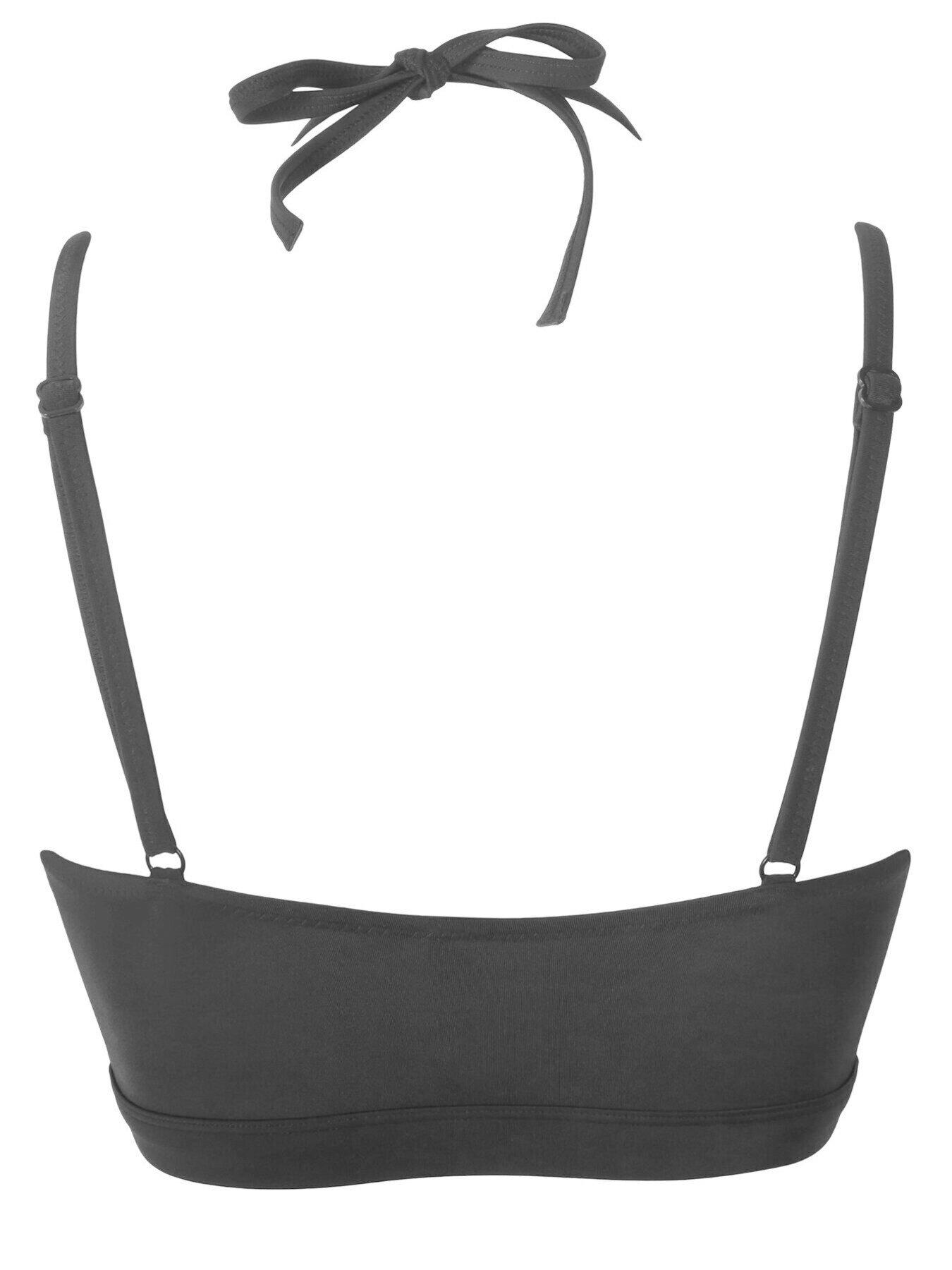  image of pour-moi-space-double-strap-front-fastening-underwired-top-black