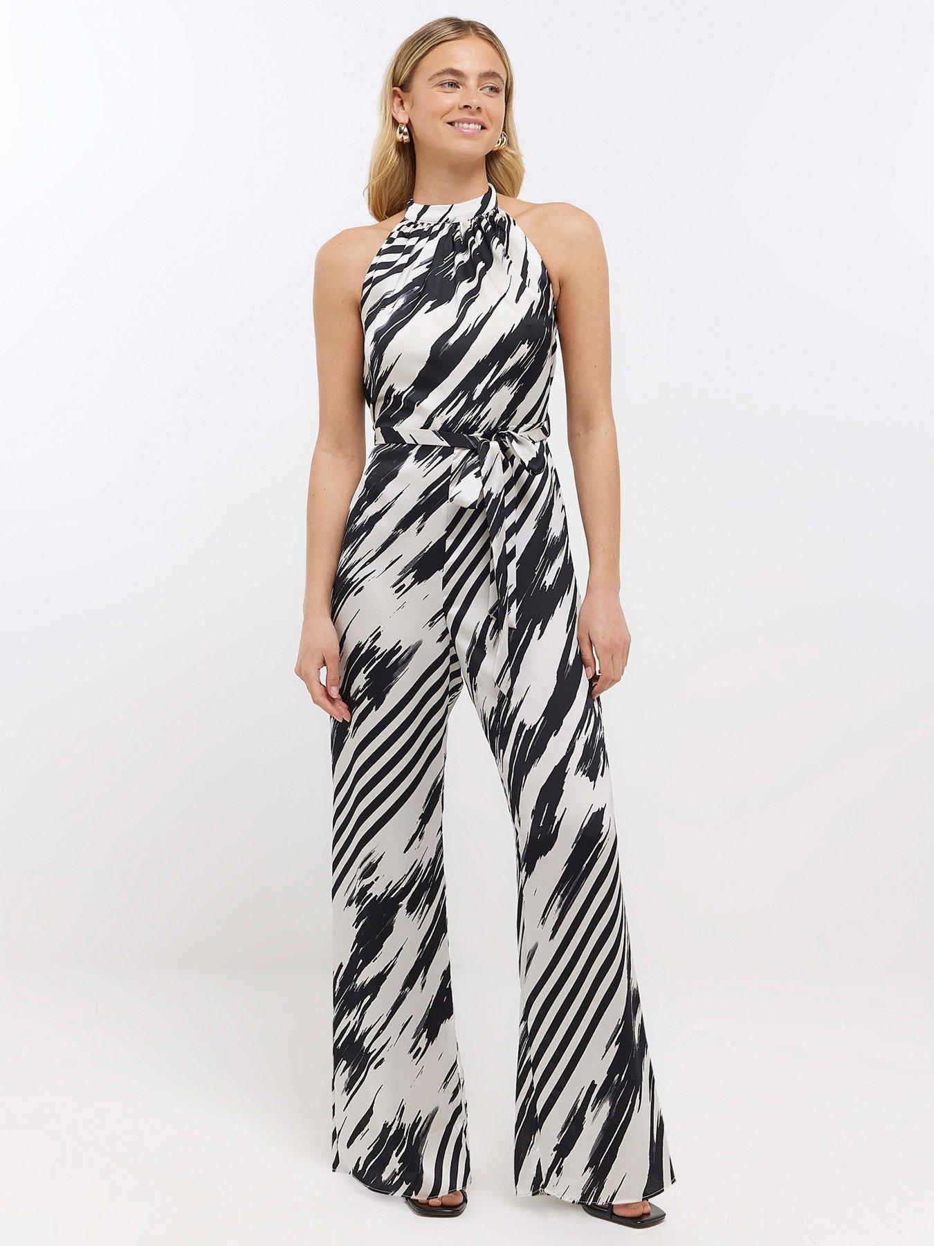 River island zebra print 2024 jumpsuit