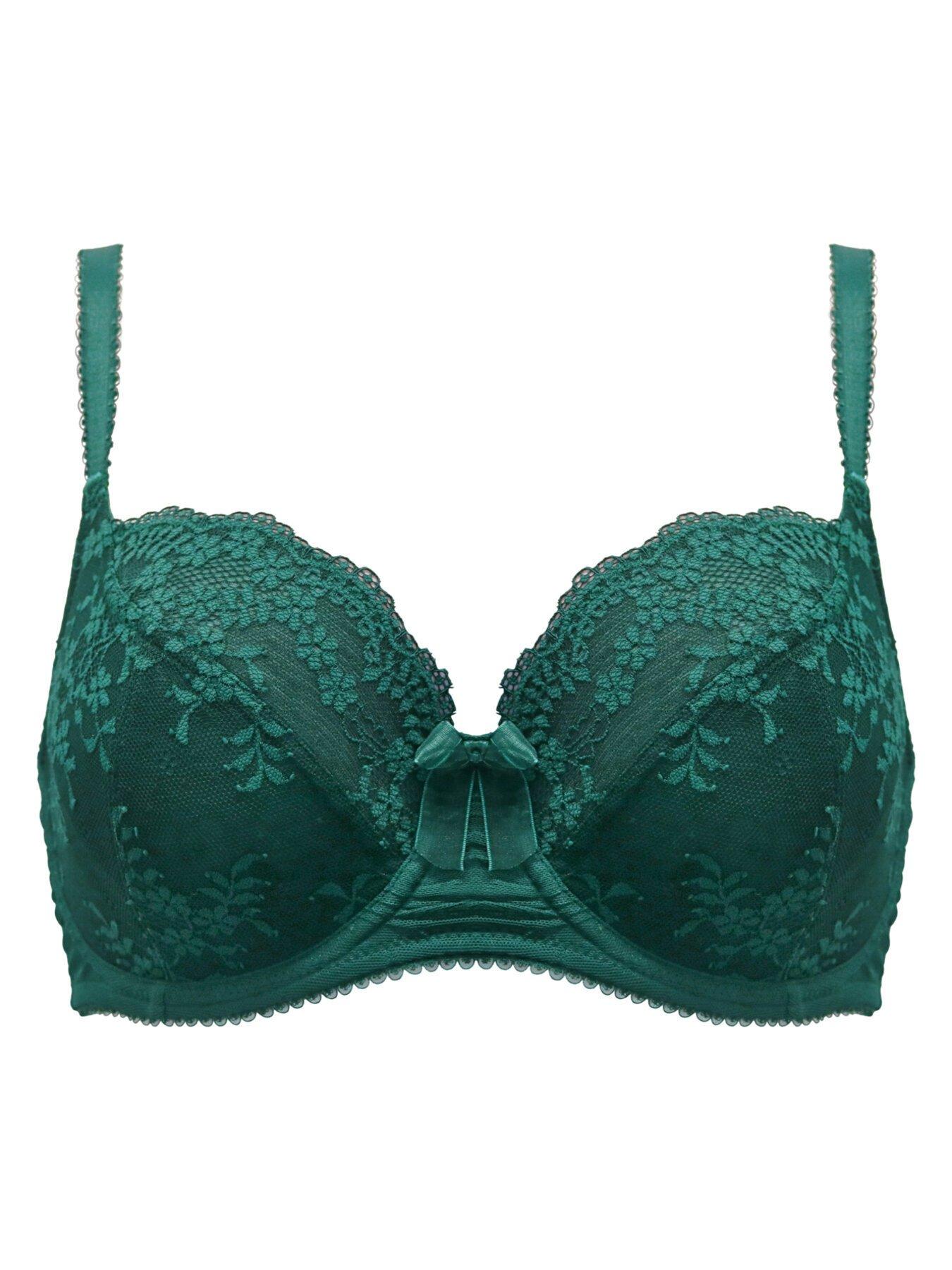 GEO LACE PLUNGE TEDDY in Teal