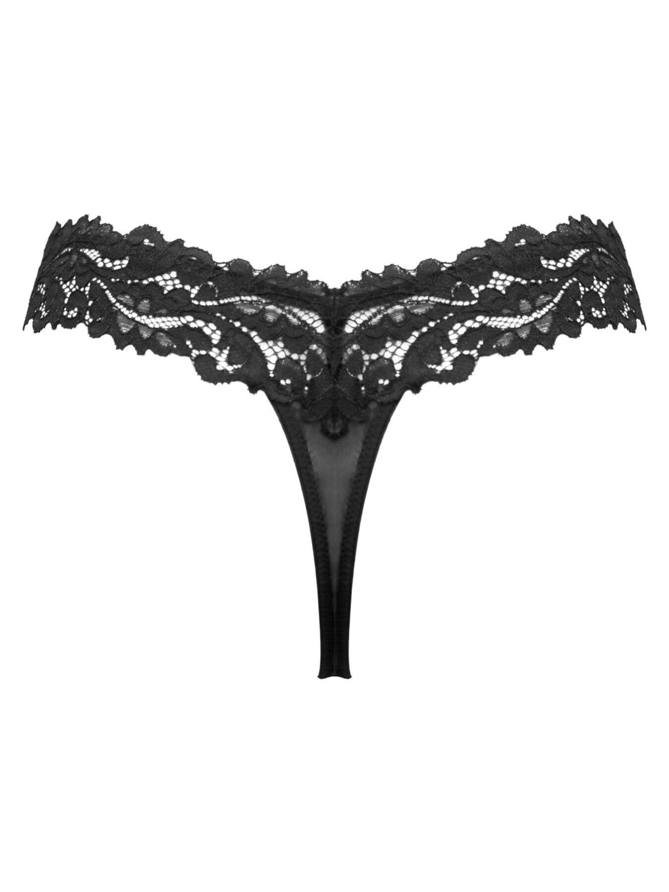 Image 4 of 4 of Pour Moi Lavish Thong - Black