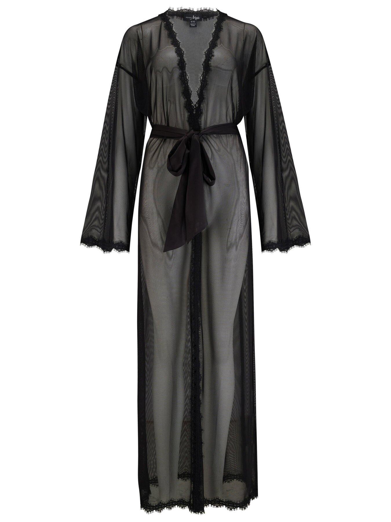 Image 2 of 4 of Pour Moi Boudoir Mesh and Lace Maxi Gown