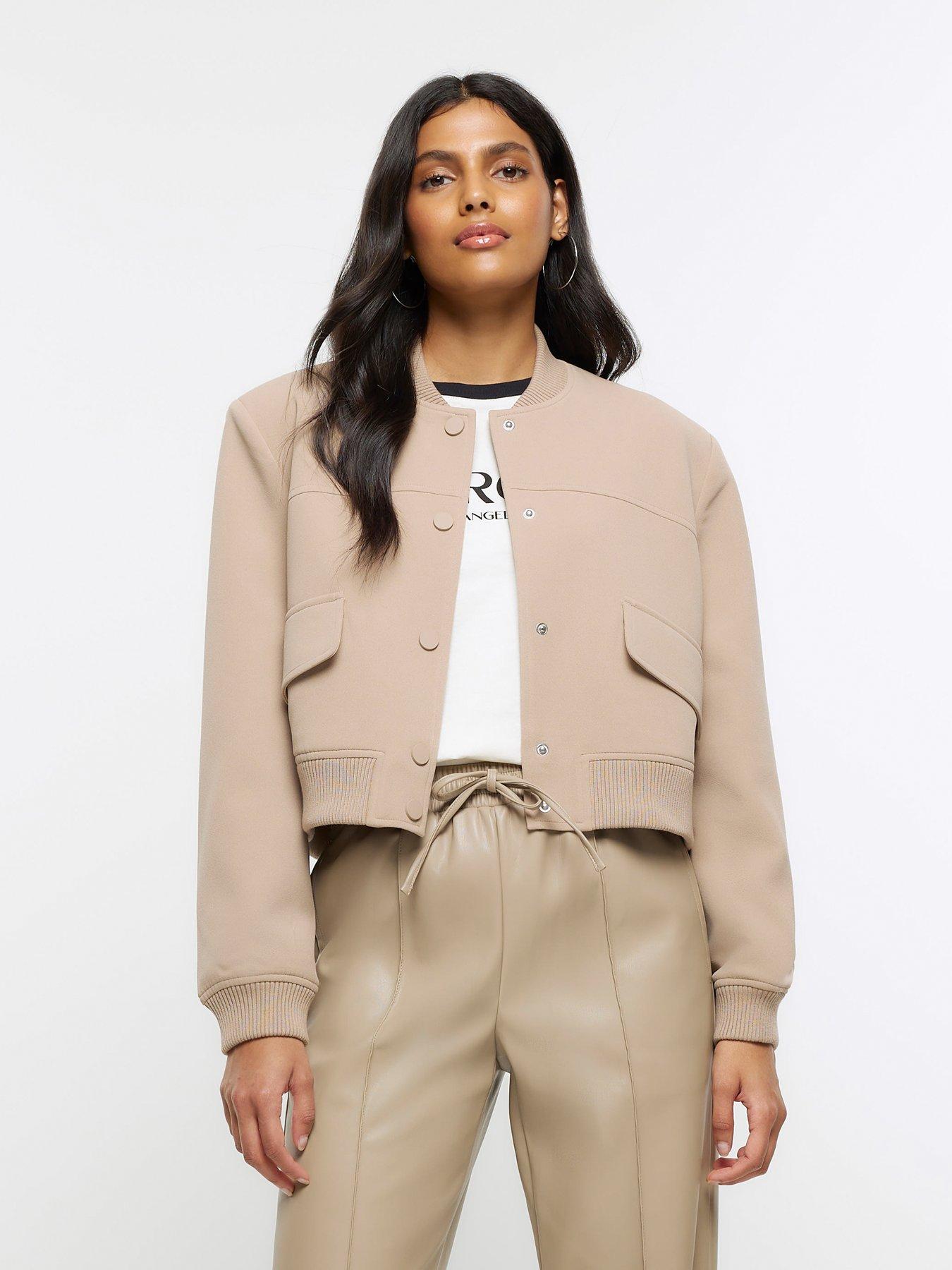 River island cheap tan jacket