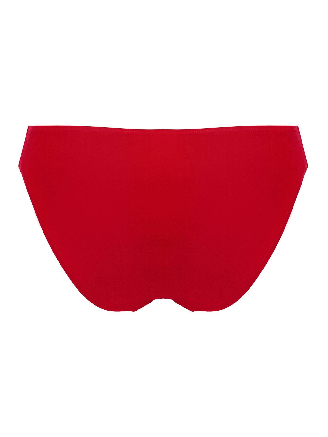  image of pour-moi-free-spirit-frill-waist-brief-red
