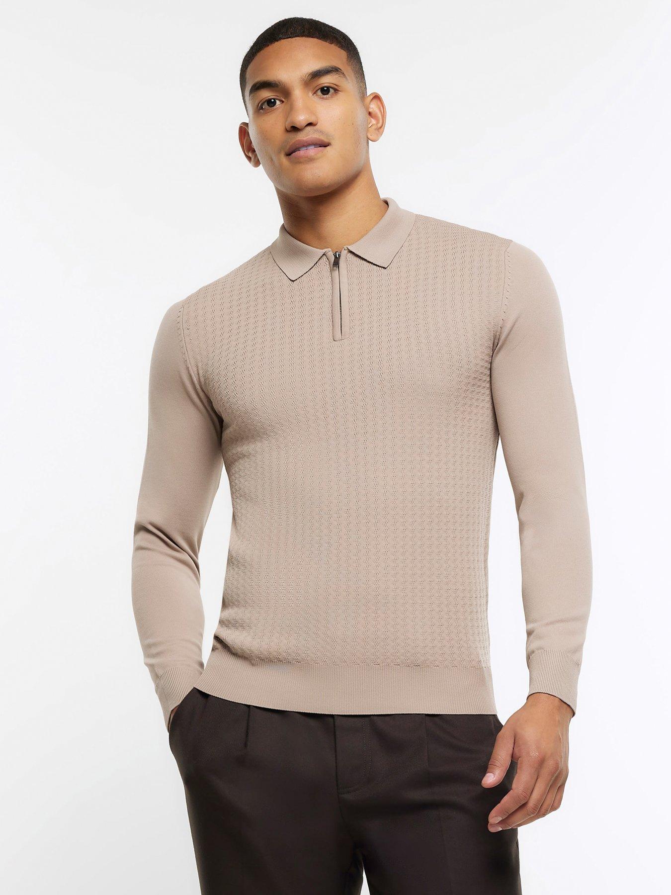 River island cheap long sleeve polo