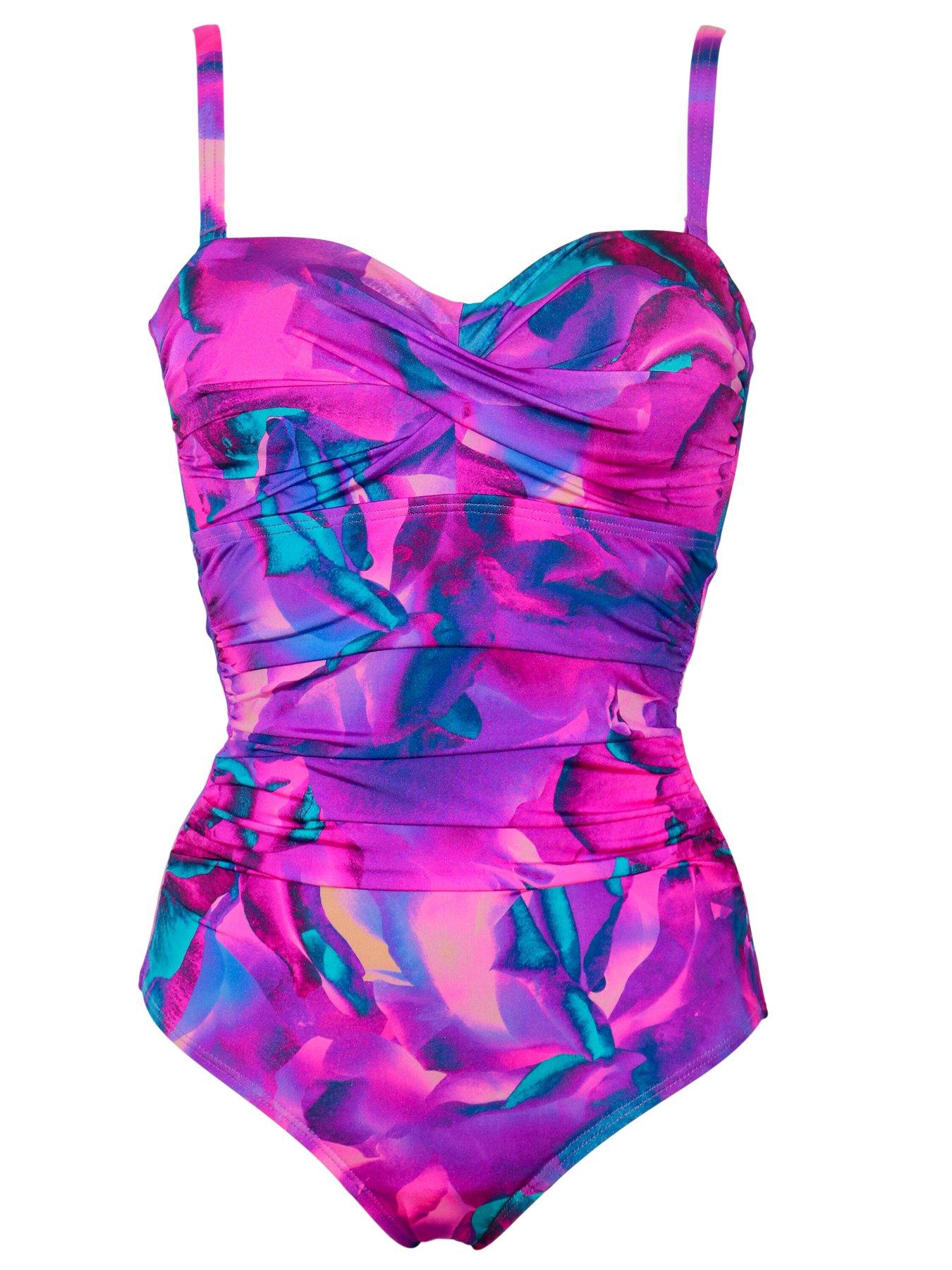 Pour Moi Cabana Strapless Tummy Control Swimsuit Littlewoods
