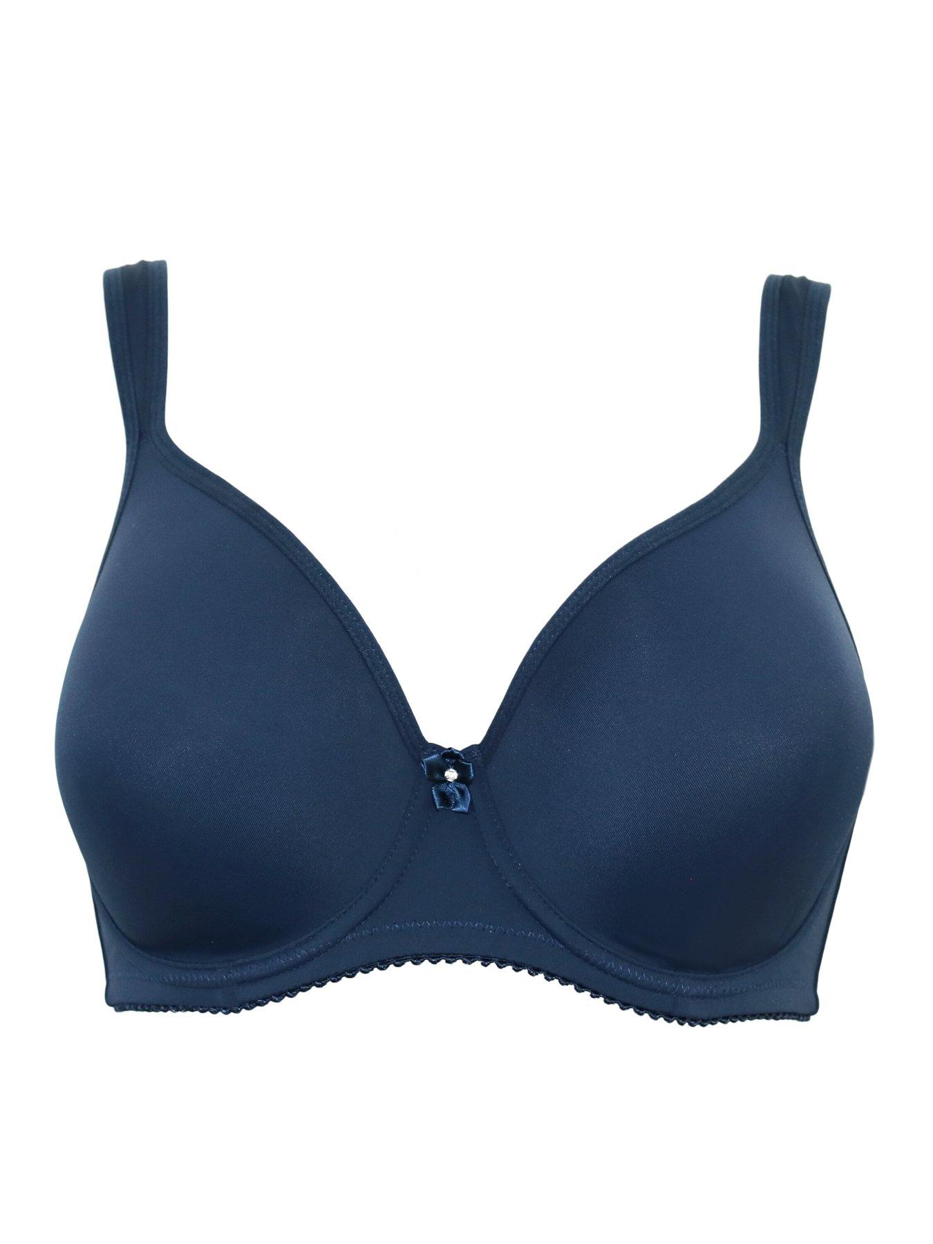 Image 3 of 4 of Pour Moi St Tropez Full Coverage Memory Foam T-Shirt Bra - Dark Blue