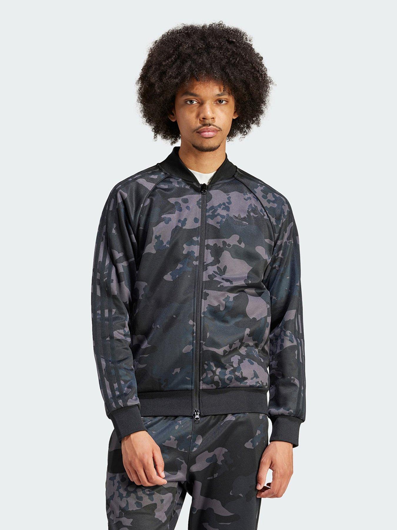 Camo track top shop