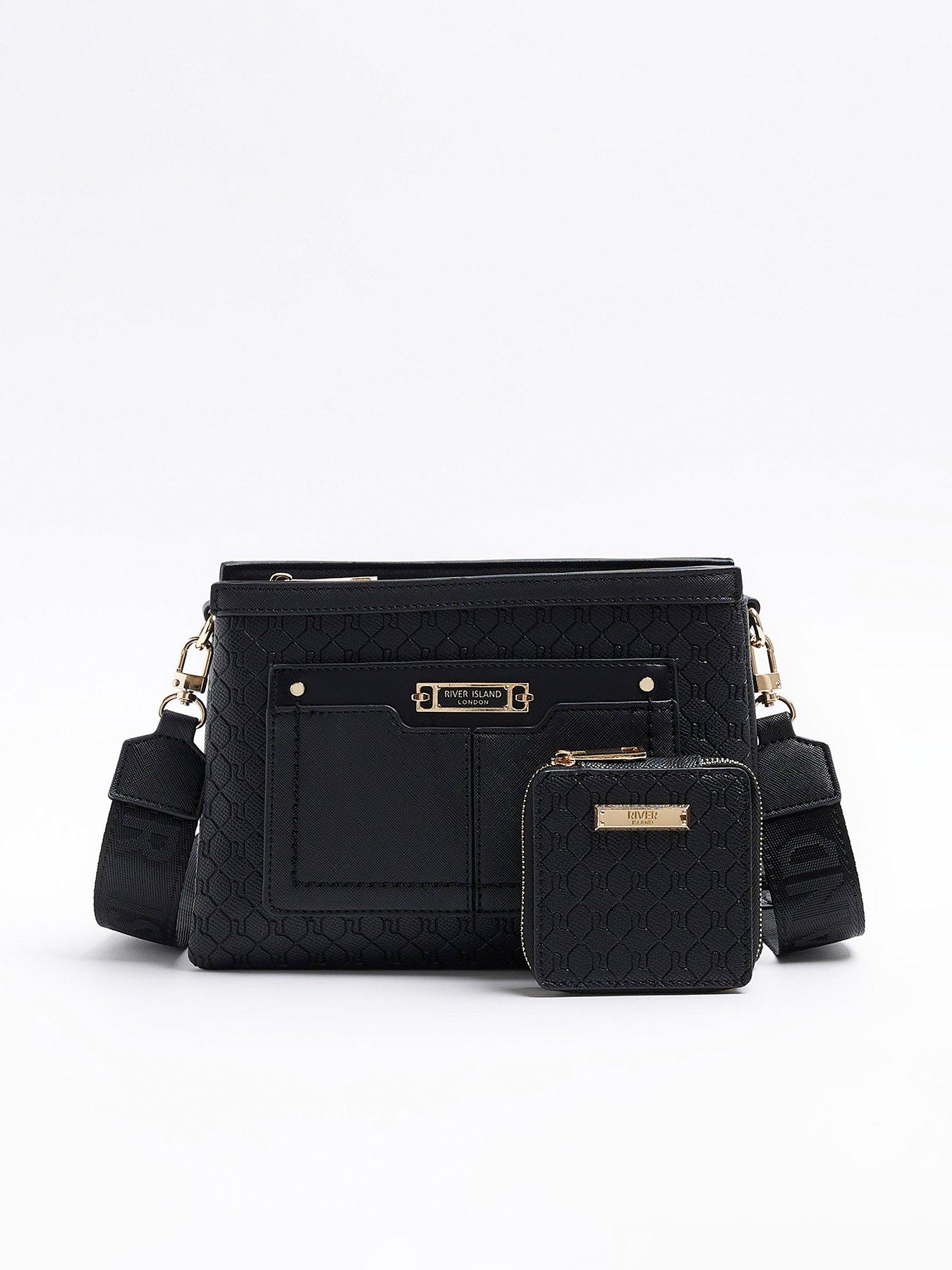 River Island Embossed Monogram Cross Body Bag Littlewoods