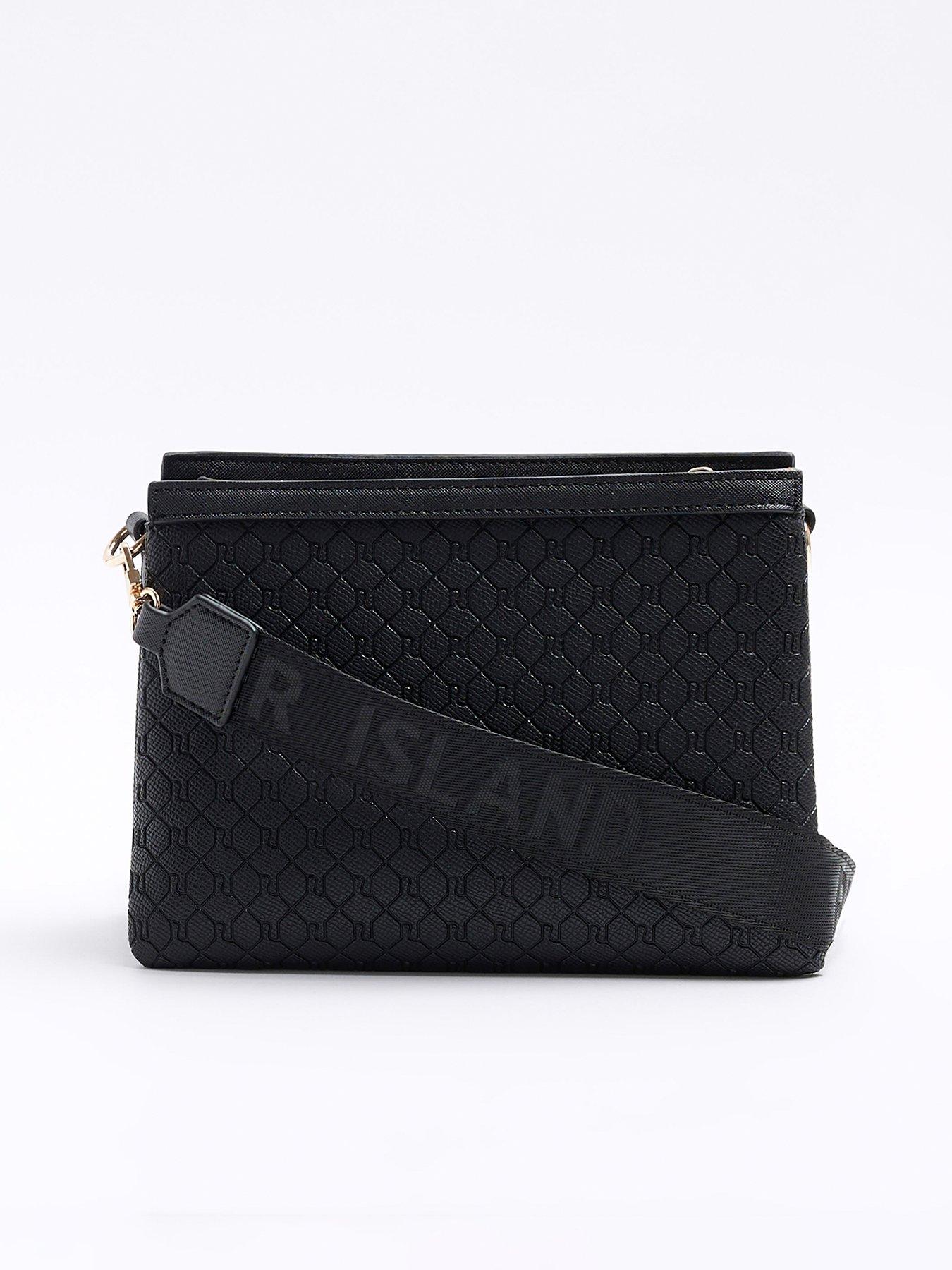 River Island Embossed Monogram Cross Body Bag Littlewoods