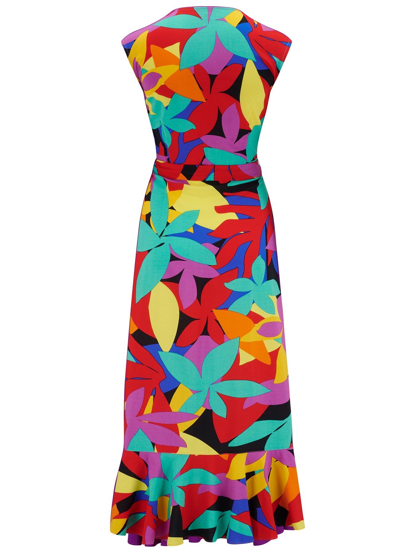  image of pour-moi-midaxi-wrap-beach-dress-nbsp--multi