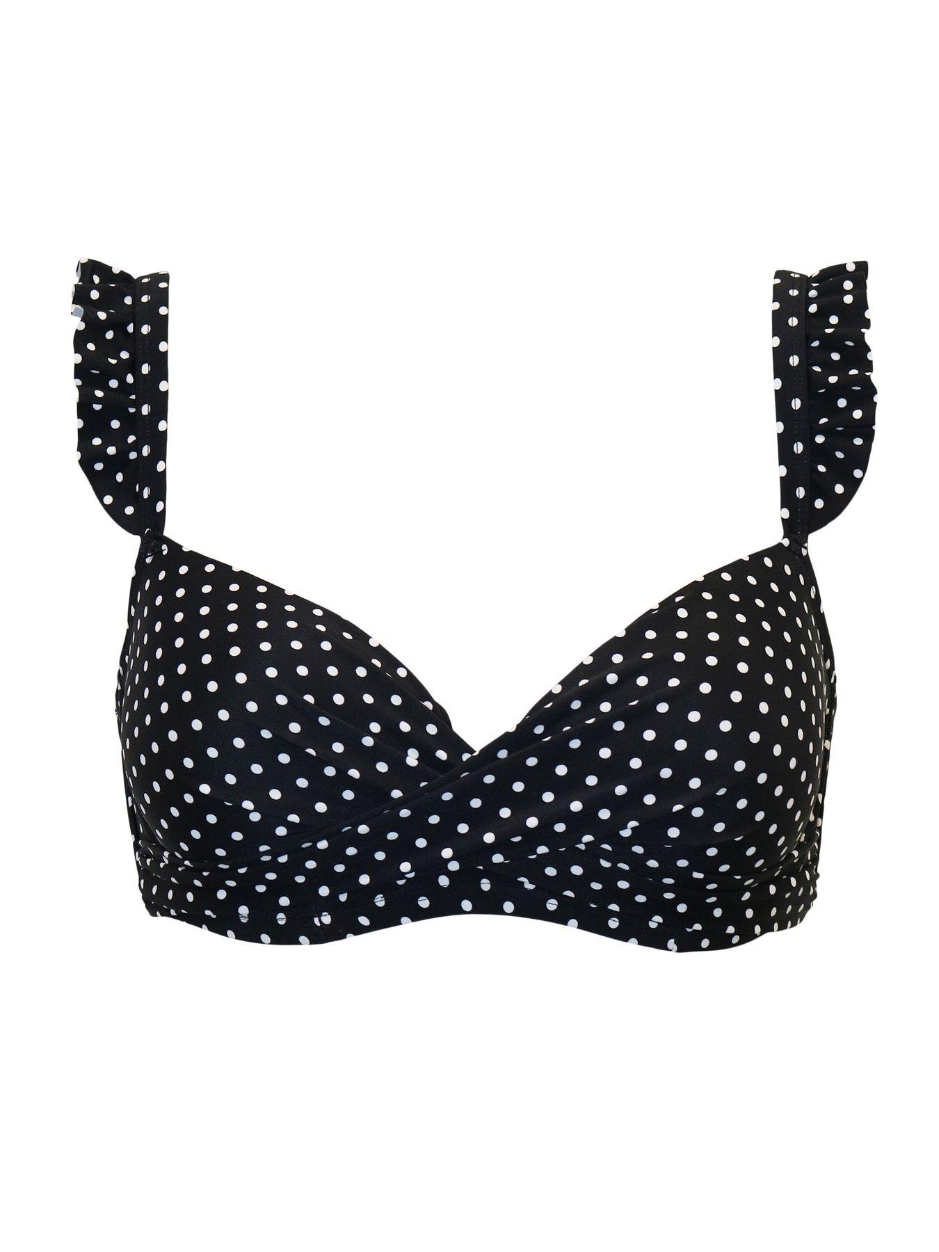  image of pour-moi-sicily-lightly-padded-underwired-twist-front-top-blackwhite