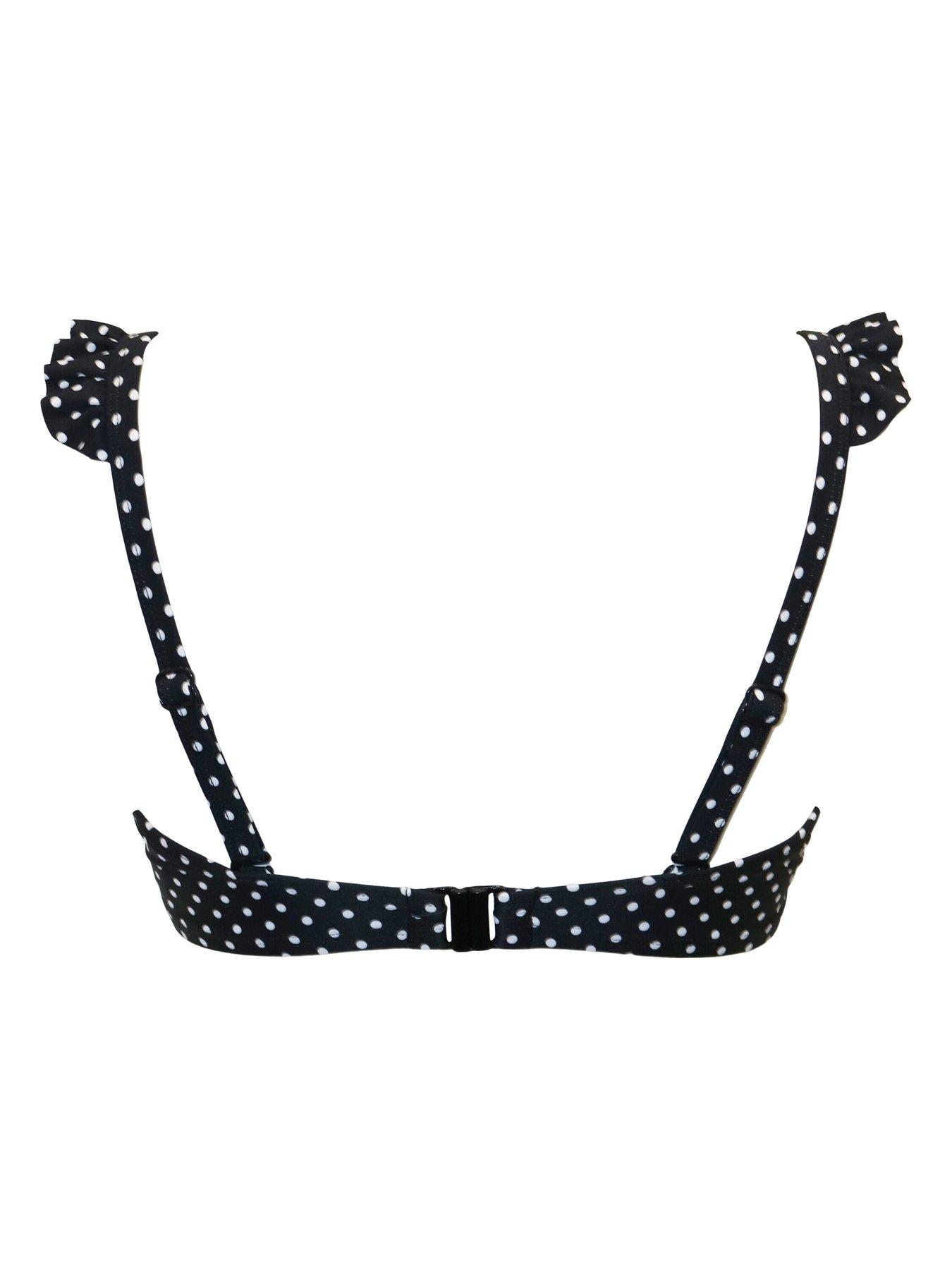  image of pour-moi-sicily-lightly-padded-underwired-twist-front-top-blackwhite