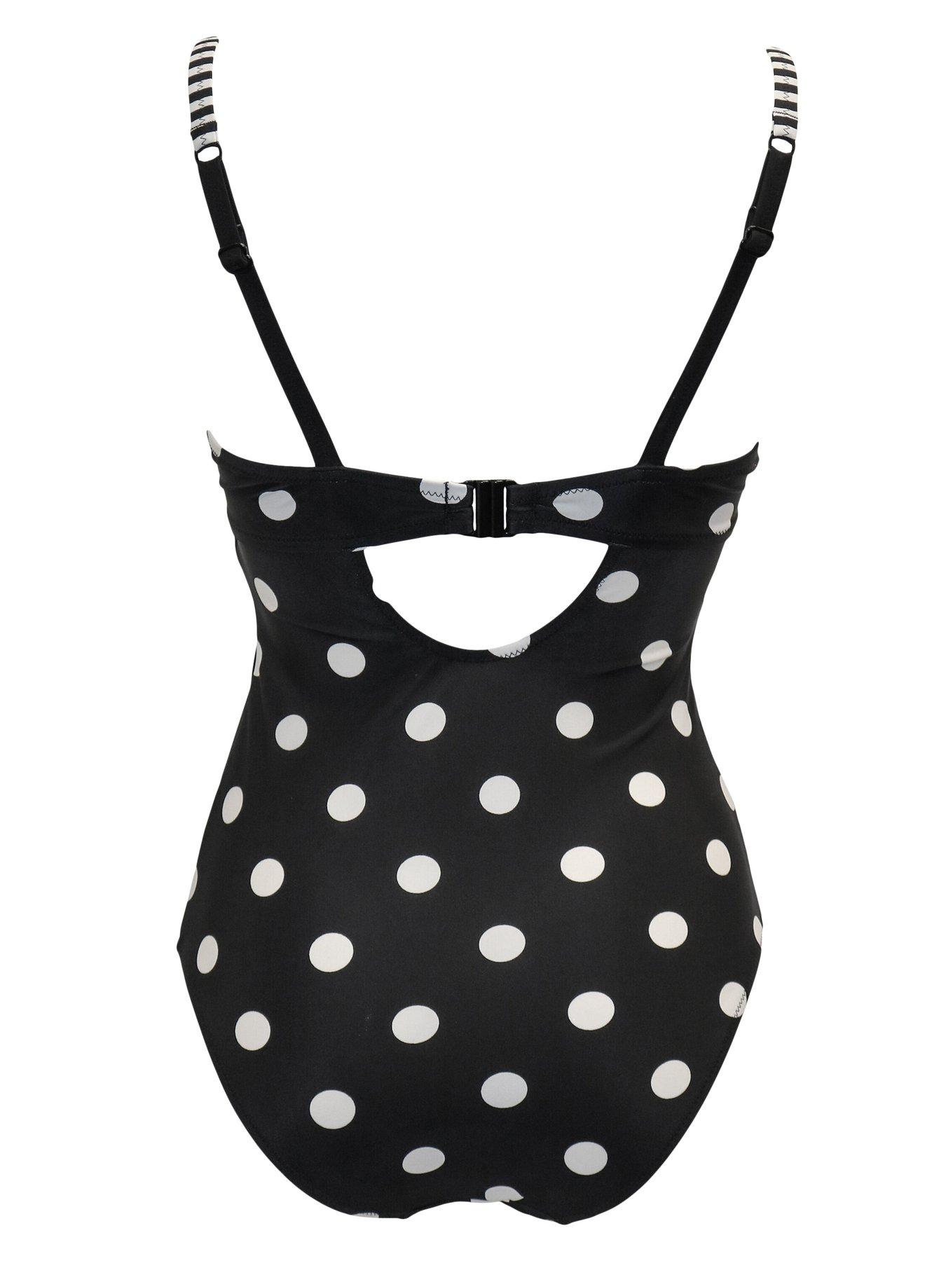  image of pour-moi-beach-house-underwired-swimsuit-blackmulti