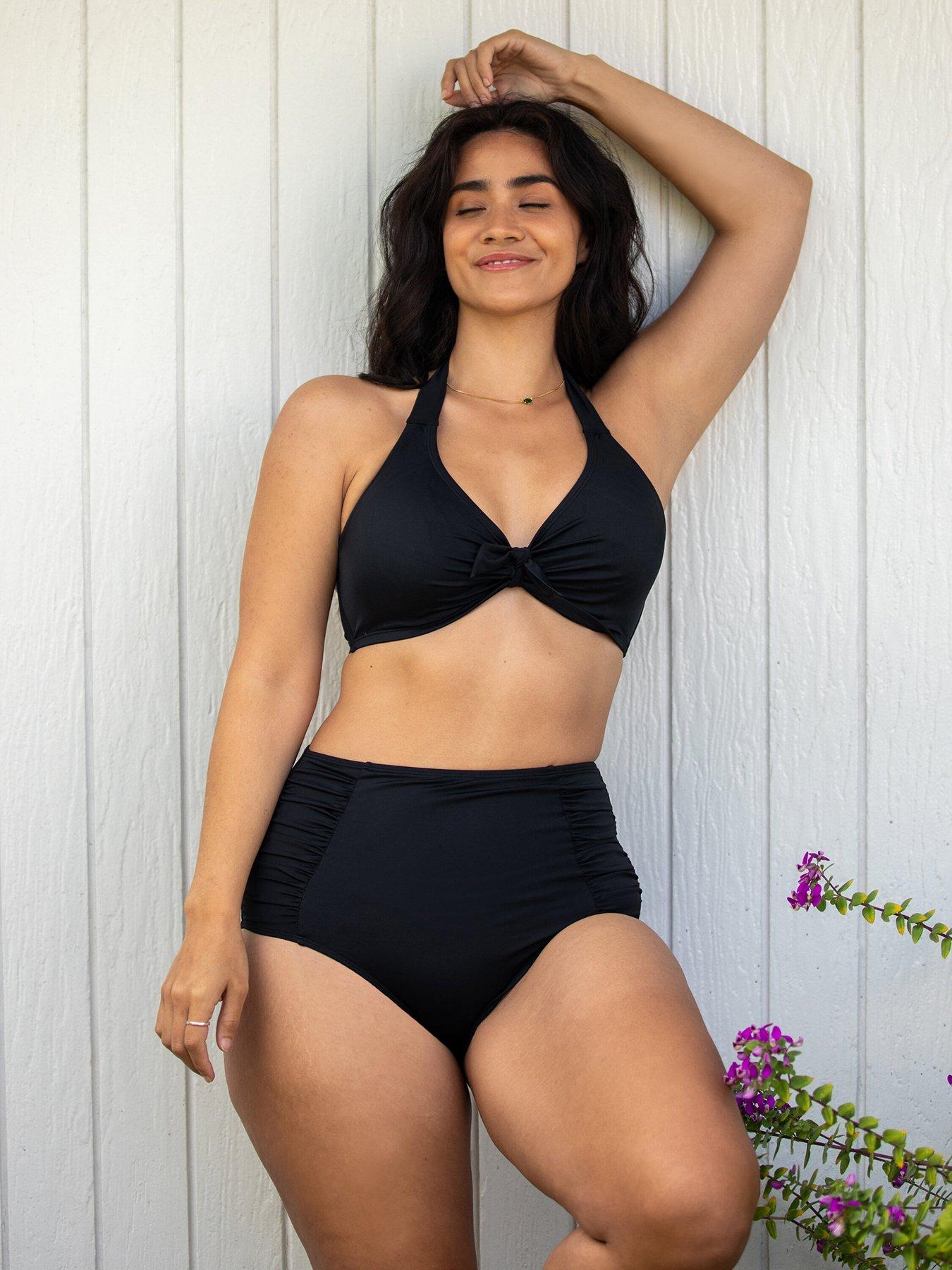 undefined Space Super High-Waist Ruched Tummy Control Brief - Black