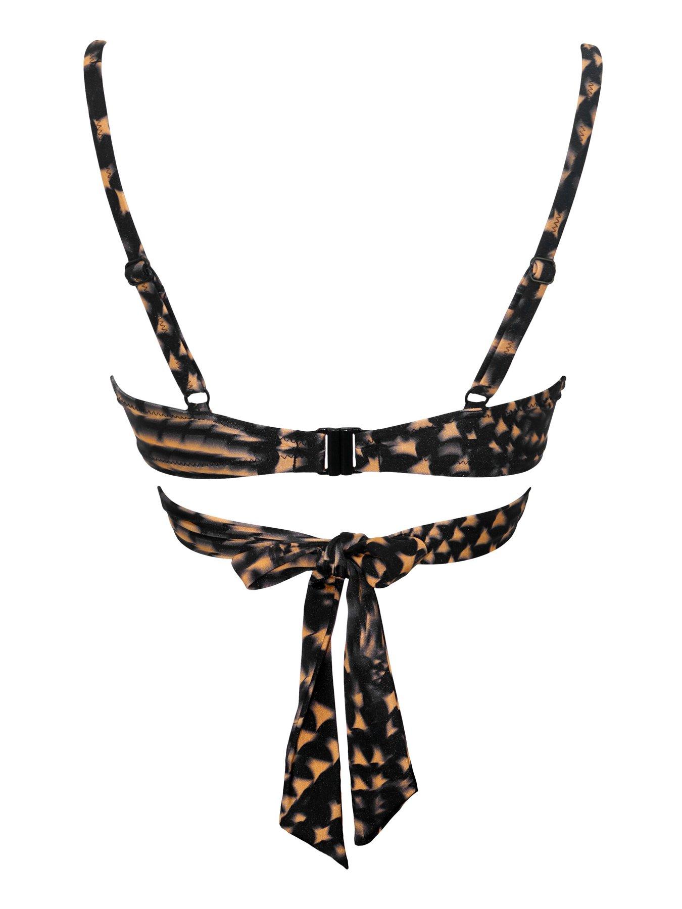  image of pour-moi-portofino-underwired-lightly-padded-tie-wrap-top-multi