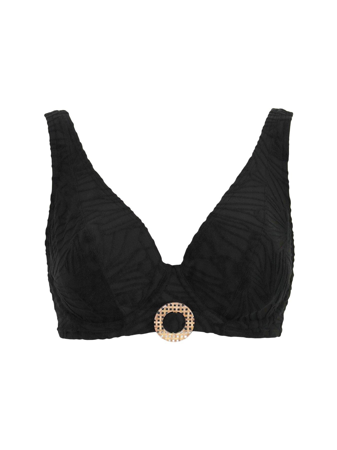 image of pour-moi-ibiza-non-padded-underwired-bikini-top-black