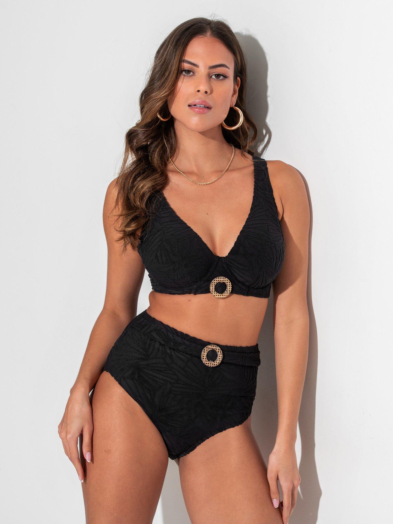 undefined Ibiza Tummy Control Belted Brief - Black