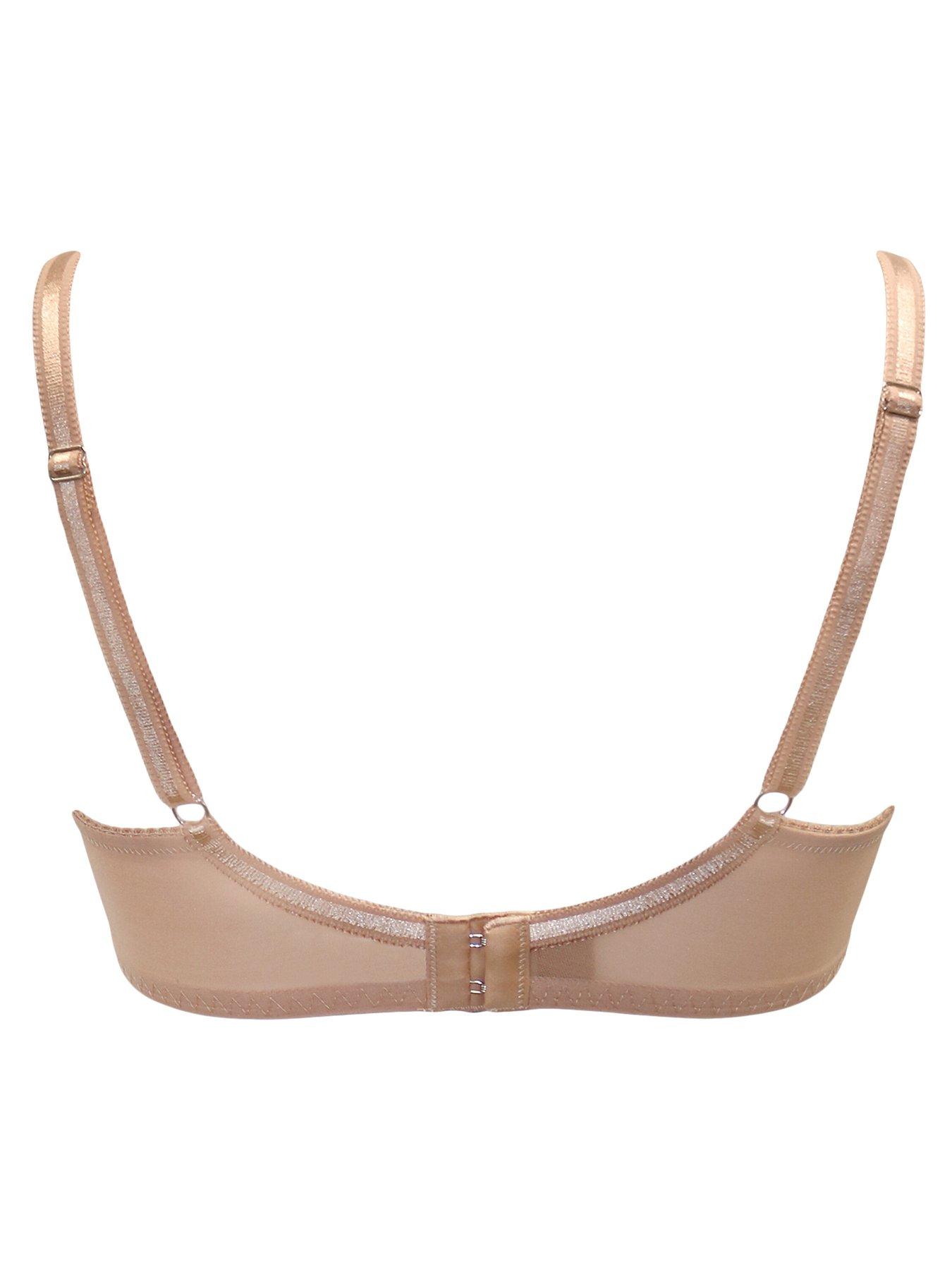 Image 4 of 4 of Pour Moi Fleur Padded Underwired Balconette Bra - Beige