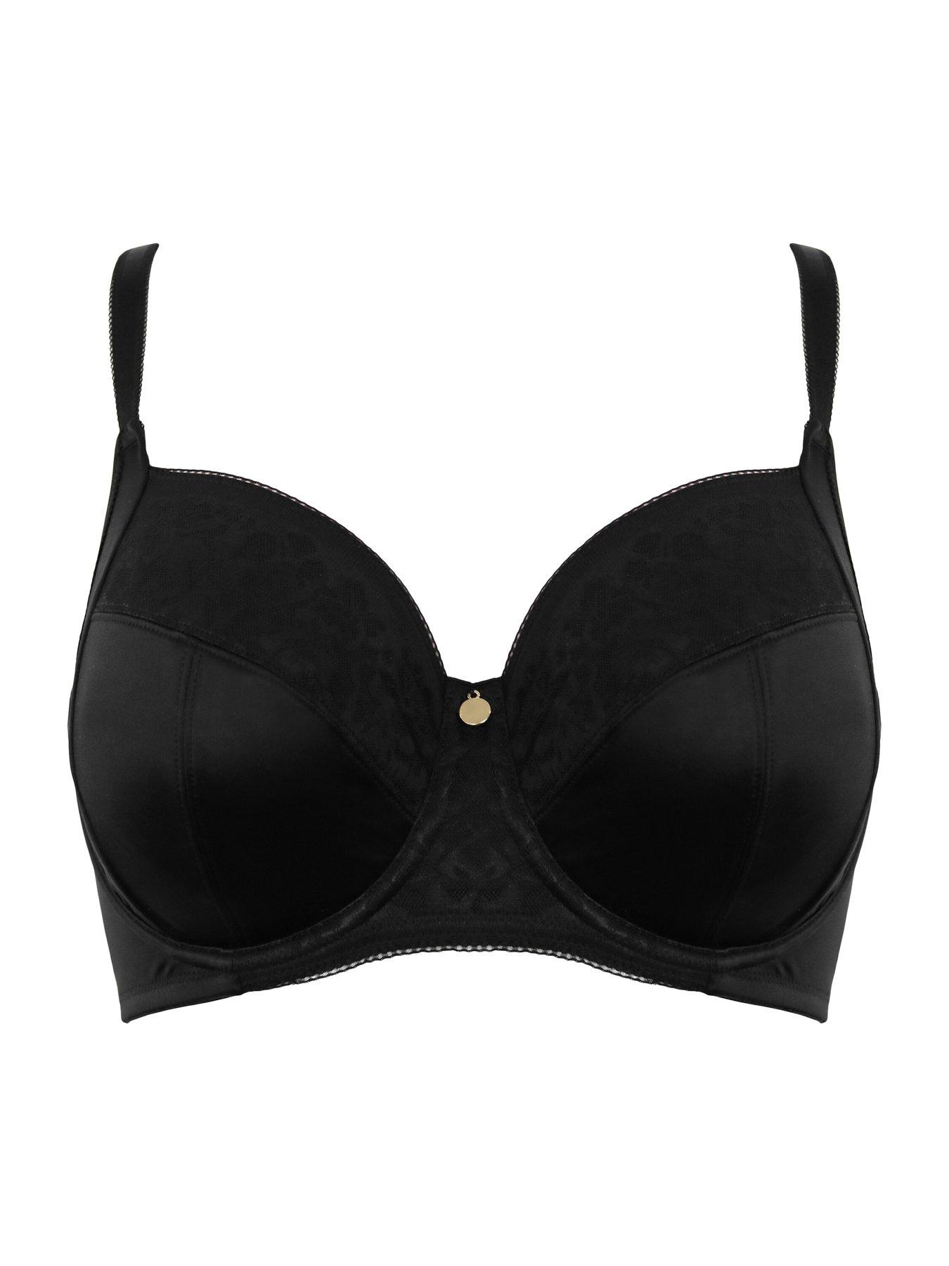  image of pour-moi-effortless-non-padded-full-cup-side-support-bra-black