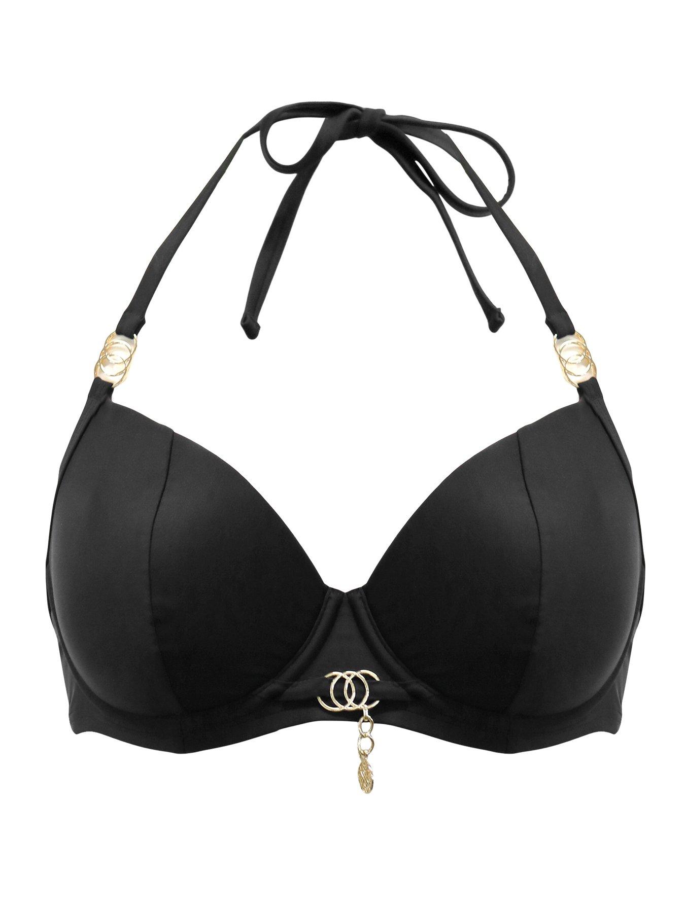 Image 3 of 4 of Pour Moi St Barts Underwired Lightly Padded Bikini Top - Black