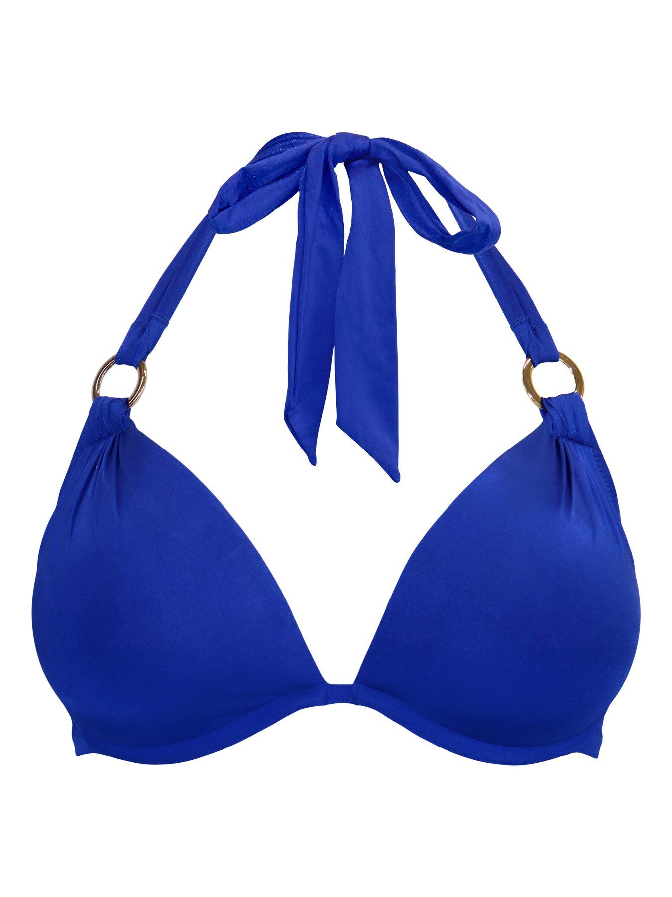 Image 3 of 4 of Pour Moi Samoa Boost Padded Underwired Top - Blue