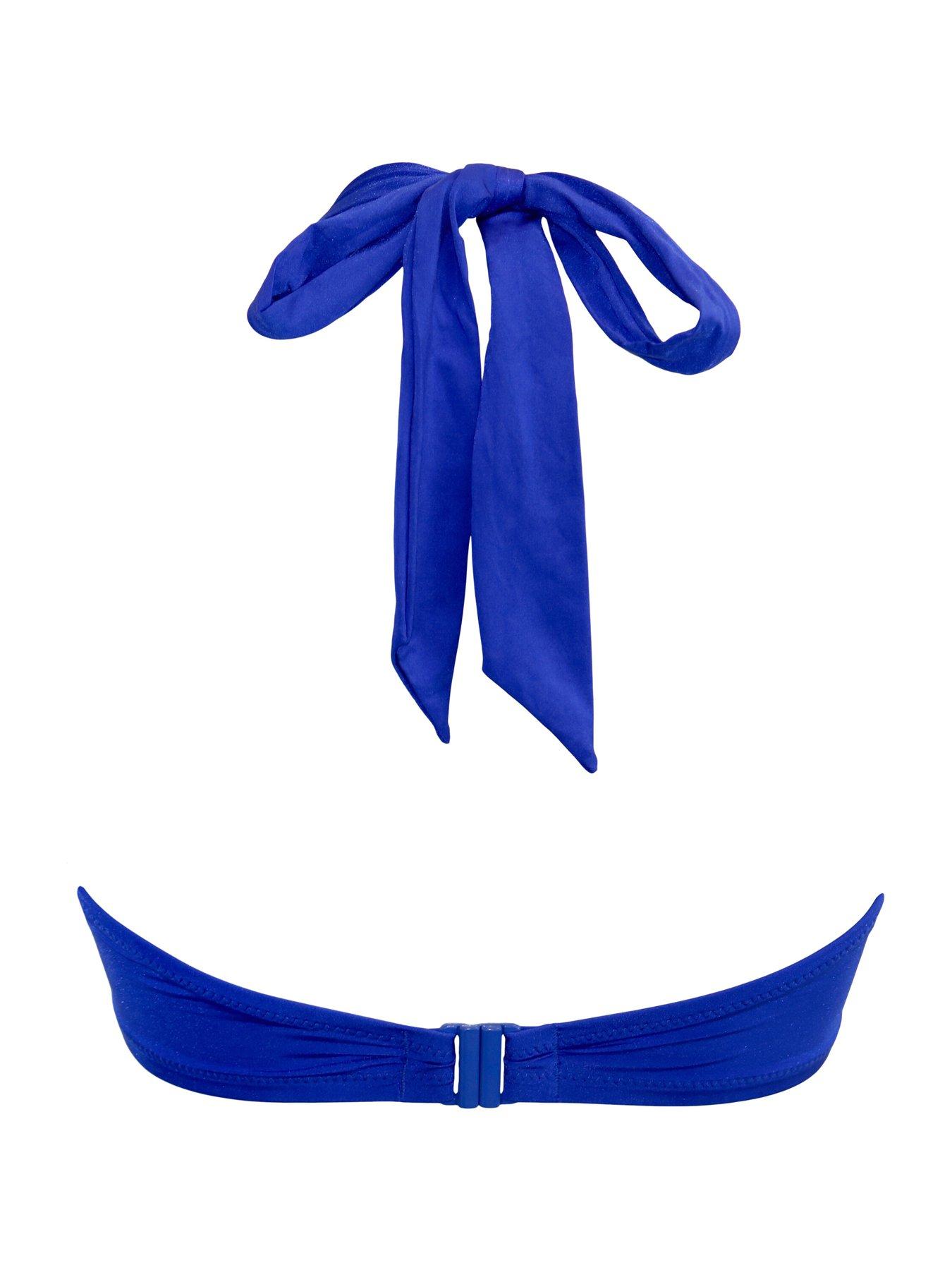 Image 4 of 4 of Pour Moi Samoa Boost Padded Underwired Top - Blue