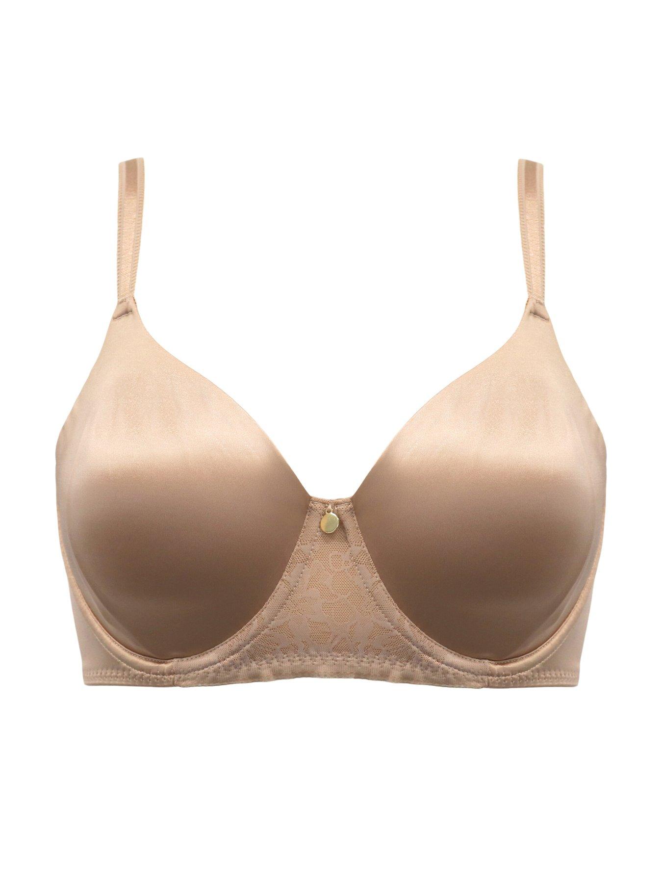  image of pour-moi-effortless-non-padded-underwired-double-layer-moulded-bra-natural