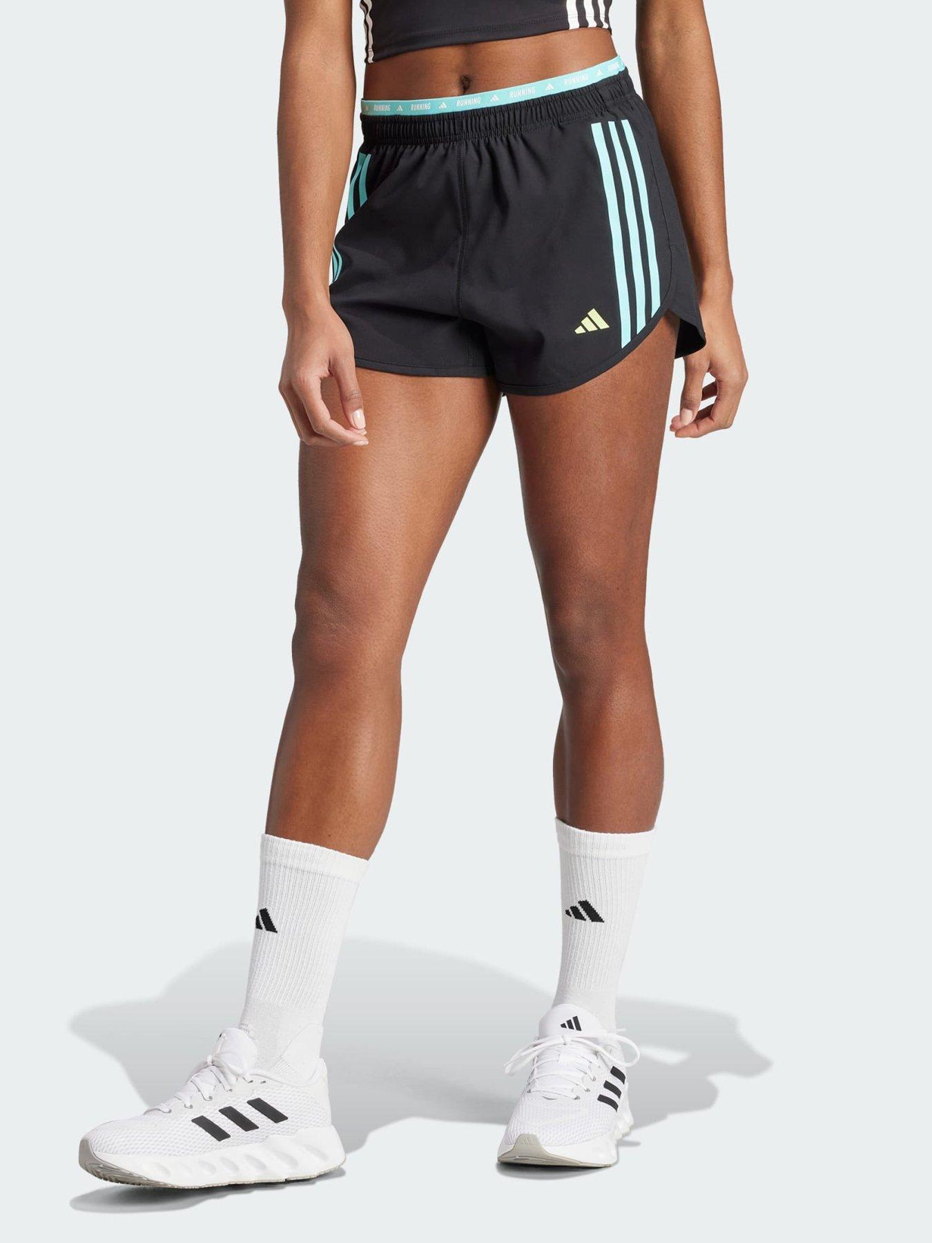 undefined Own the Run 3-Stripes Shorts - Black